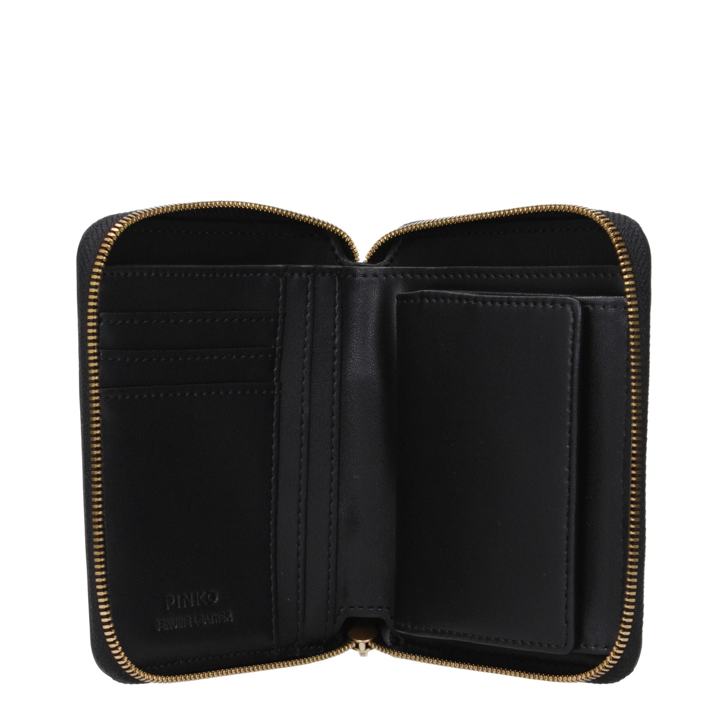 Pinko Wallets Women Leather Black
