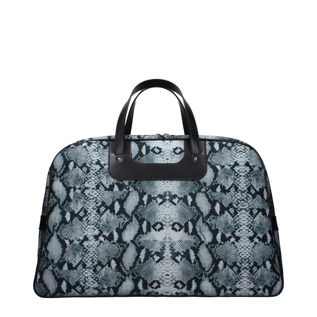 Roberto Cavalli Travel Bags Men Fabric Gray