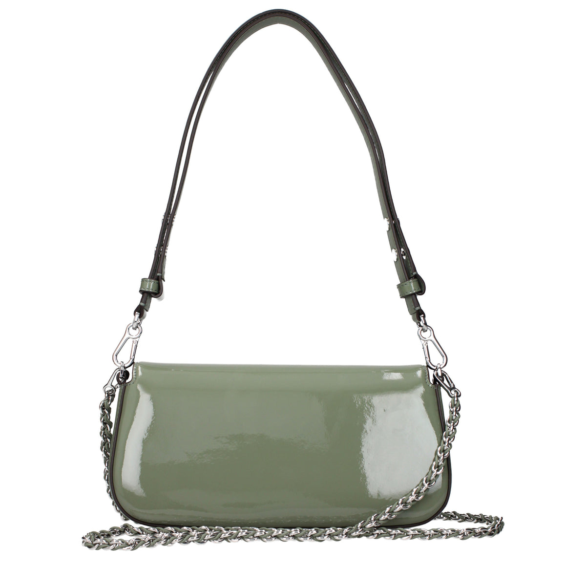 Tory Burch Shoulder Bags Women Patent Leather Green/Jade