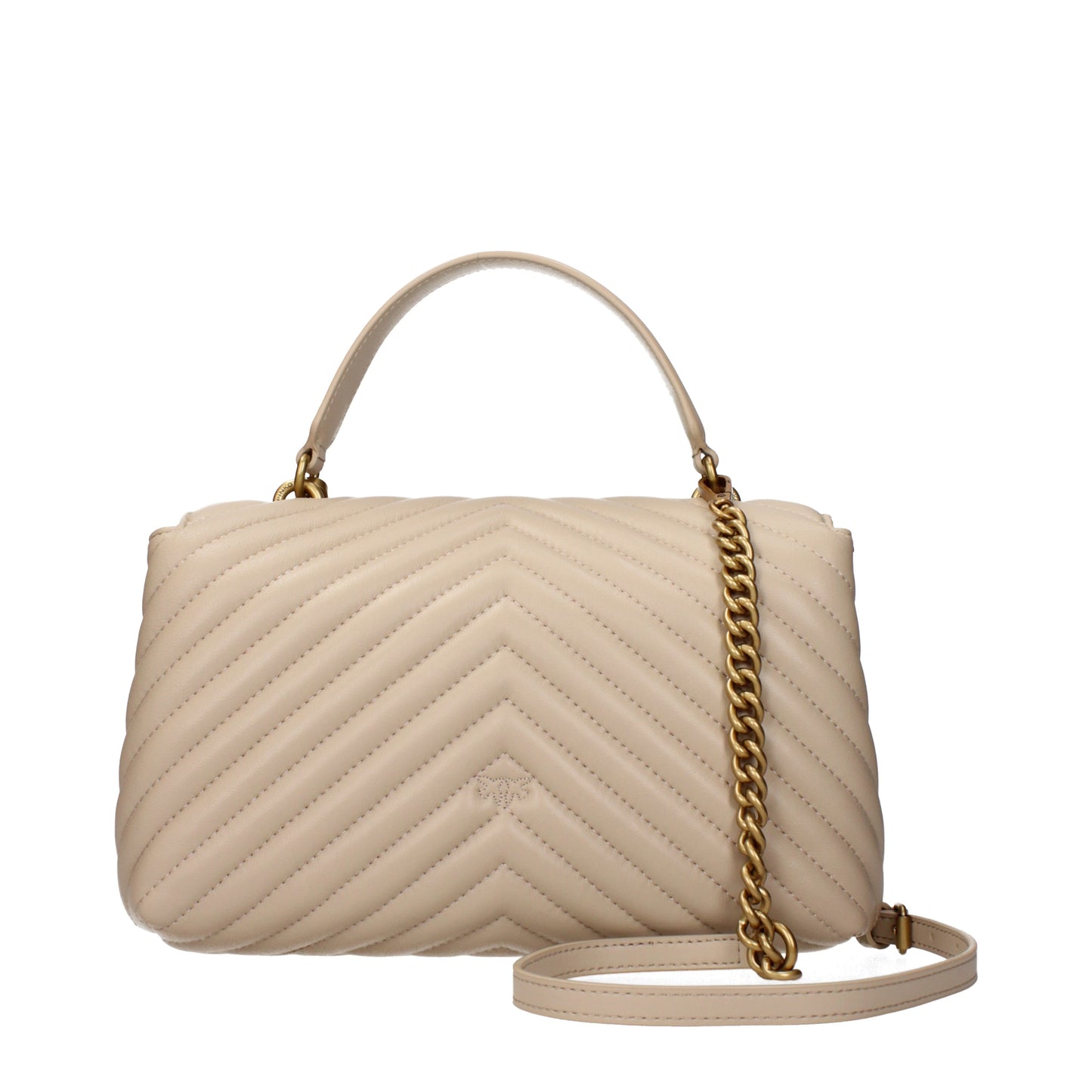 Pinko Handbags Women Leather Beige