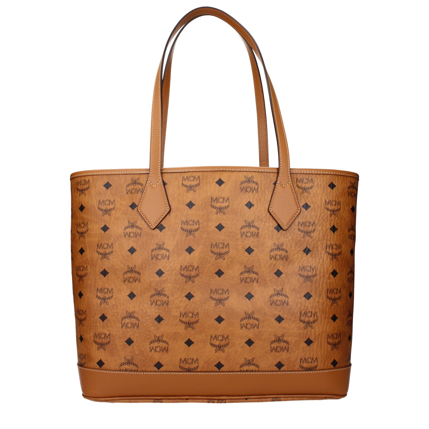 MCM Shoulder Bags Women Fabric Brown/Cognac