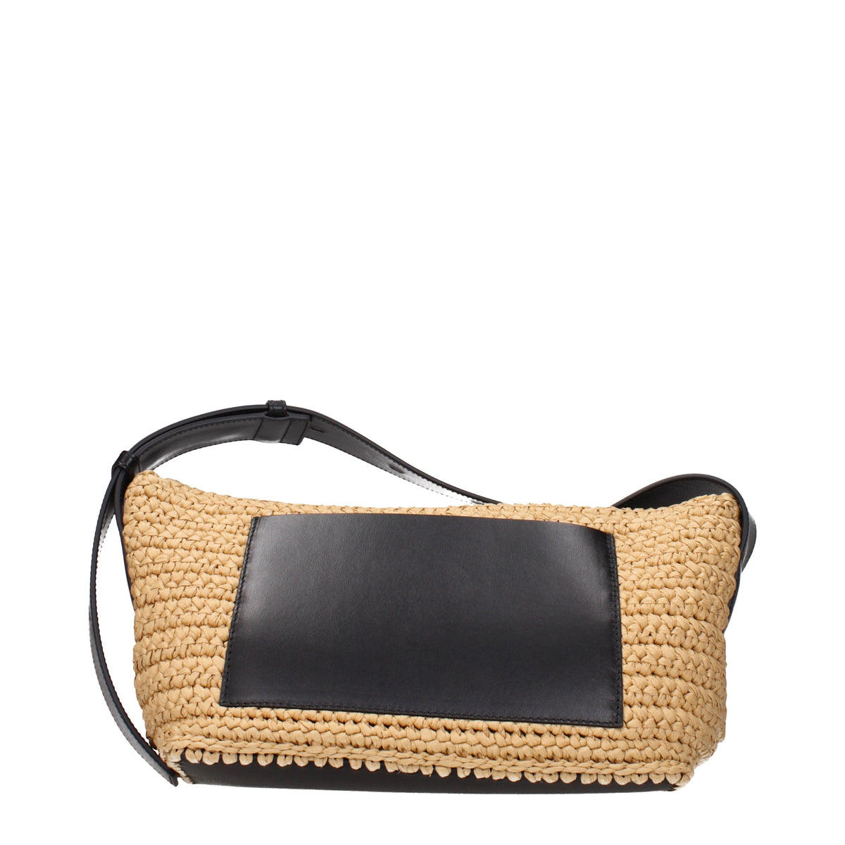 Jil Sander Crossbody Bags Women Raffia Beige/Black