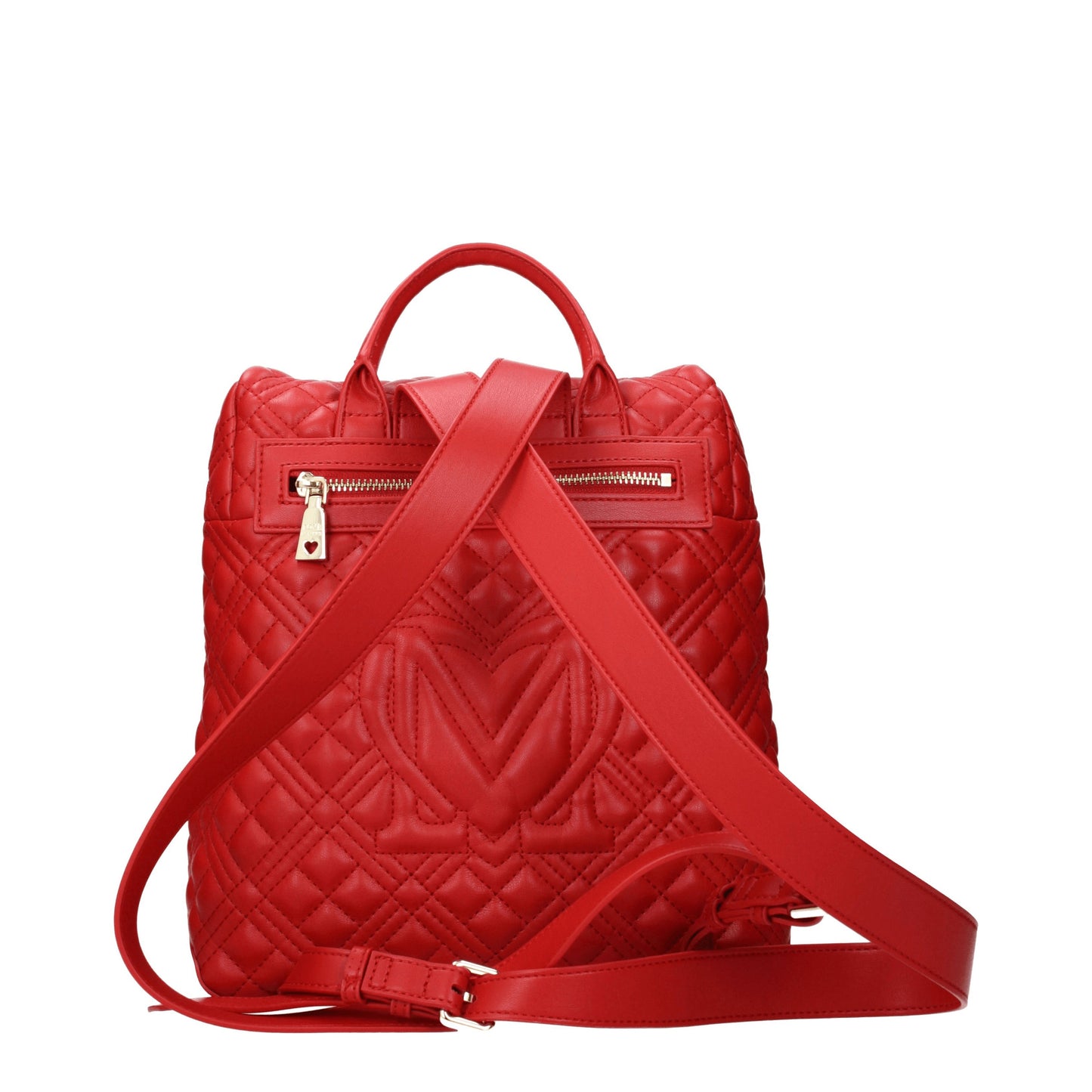 Love Moschino Backpacks and Bumbags Women Polyurethane Red/Lipstick
