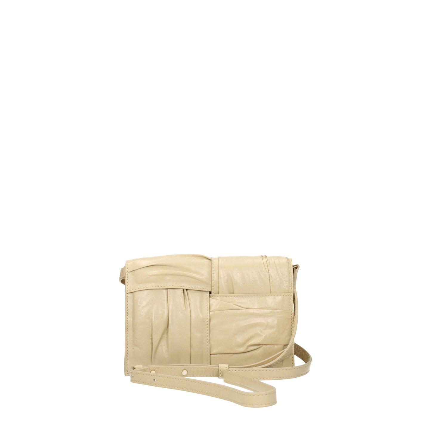Bottega Veneta Clutches Women Leather Beige/Porridge