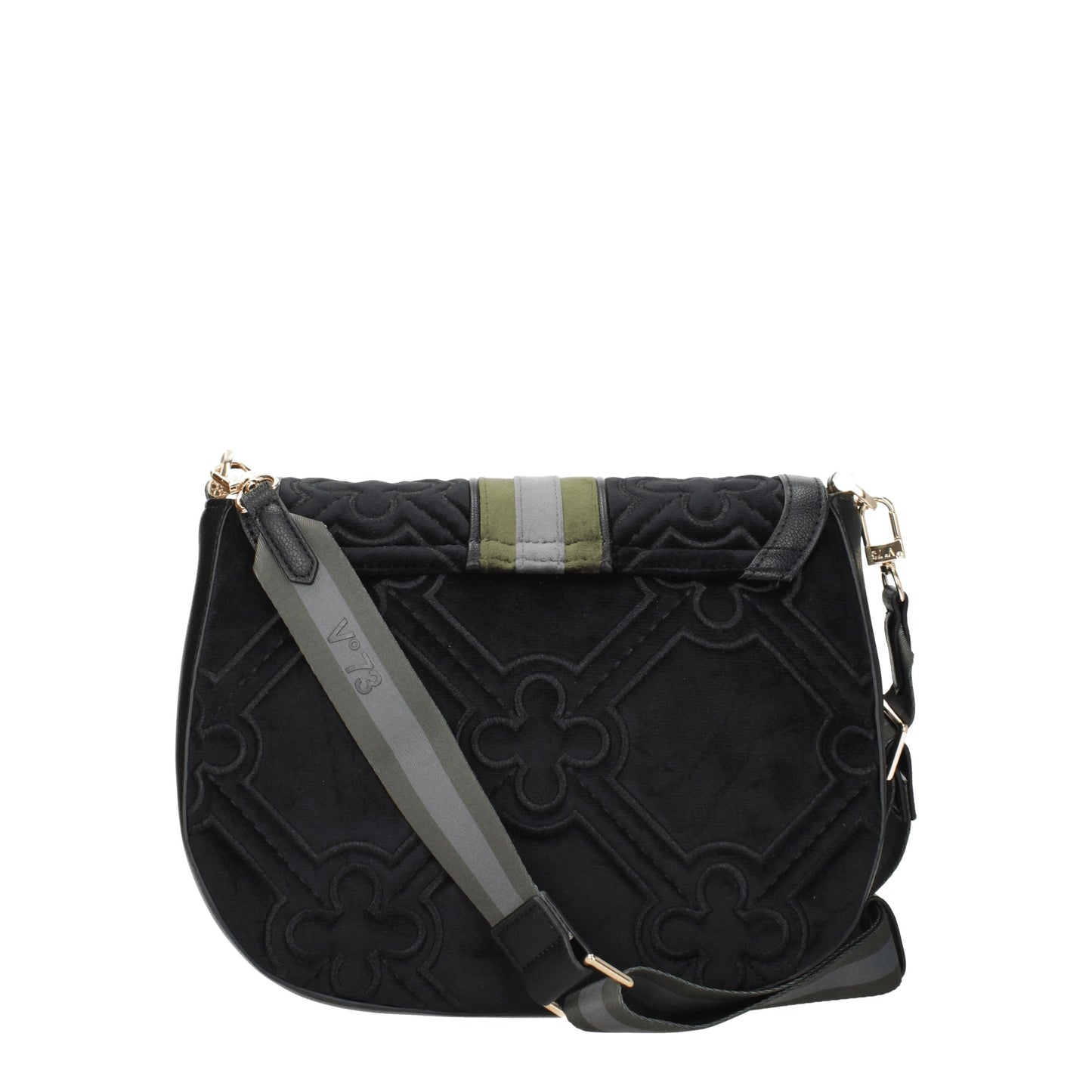 V°73 Crossbody Bags Women Fabric Black/Multicolor