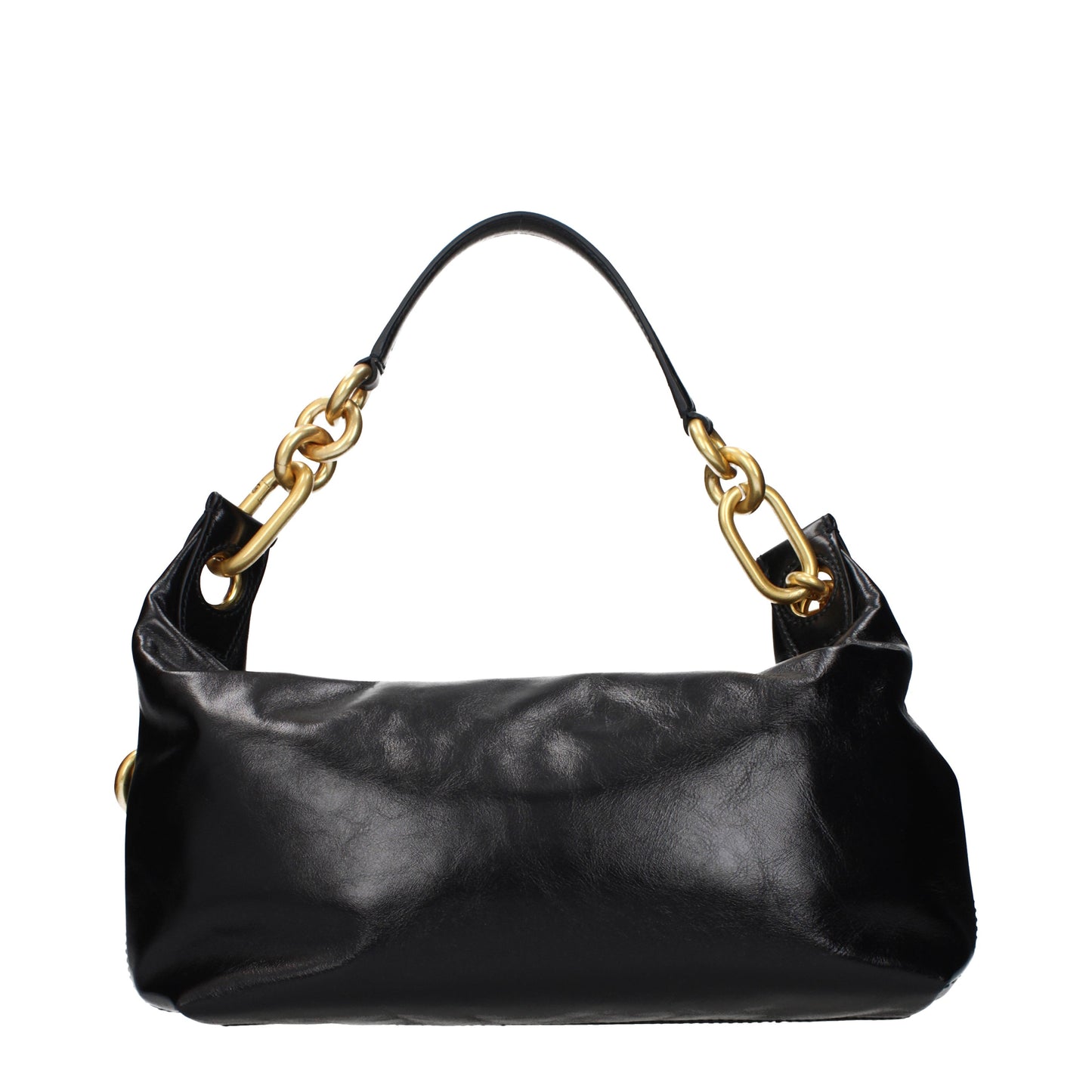 Balmain Shoulder Bags Women Leather Black