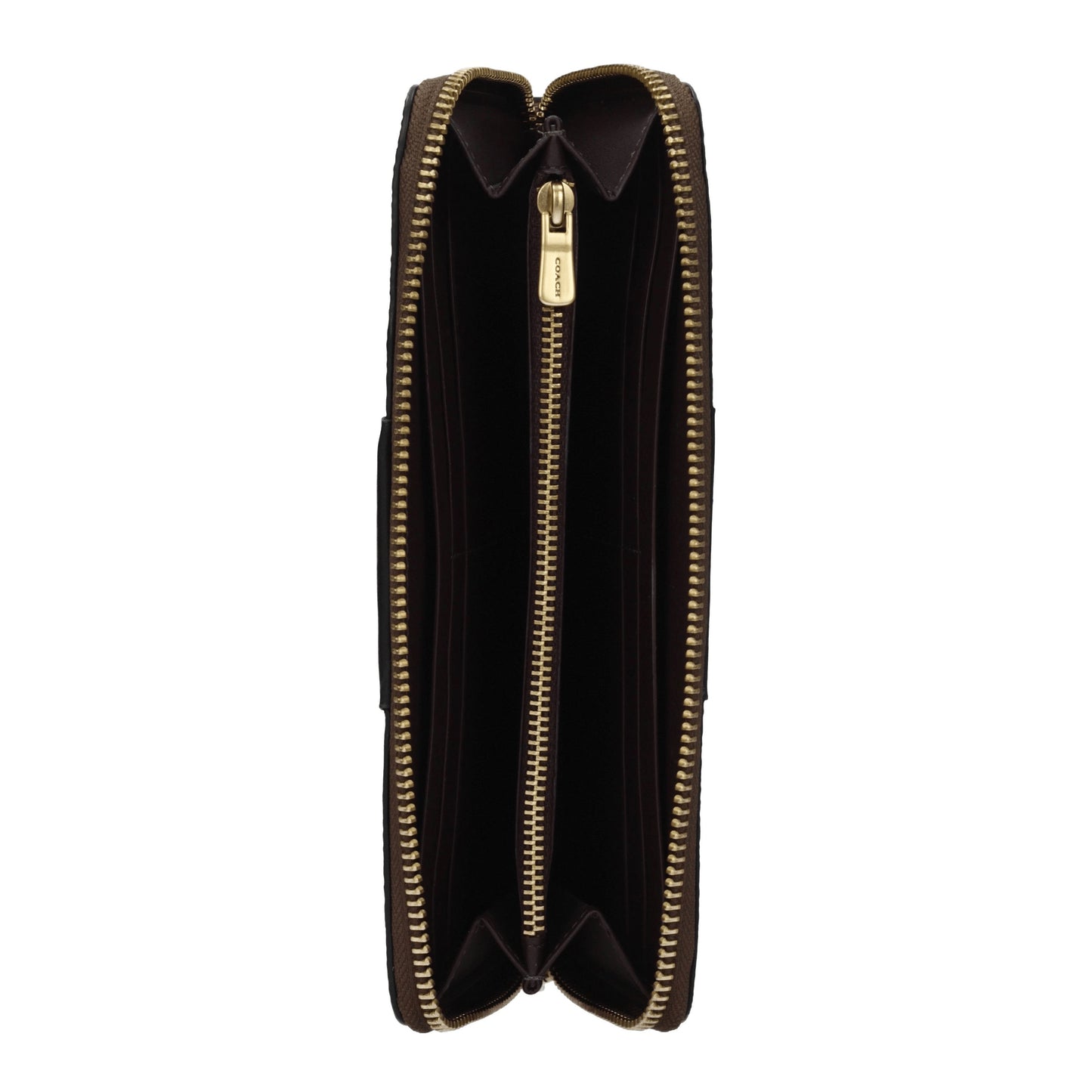 Coach Wallets Women Fabric Beige/Black