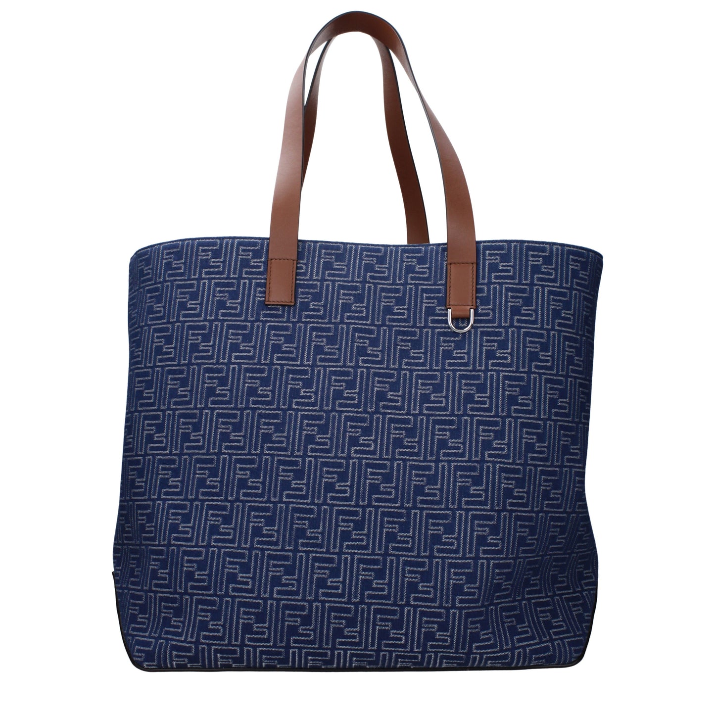 Fendi Shoulder Bags Men Fabric Blue/Hazelnut