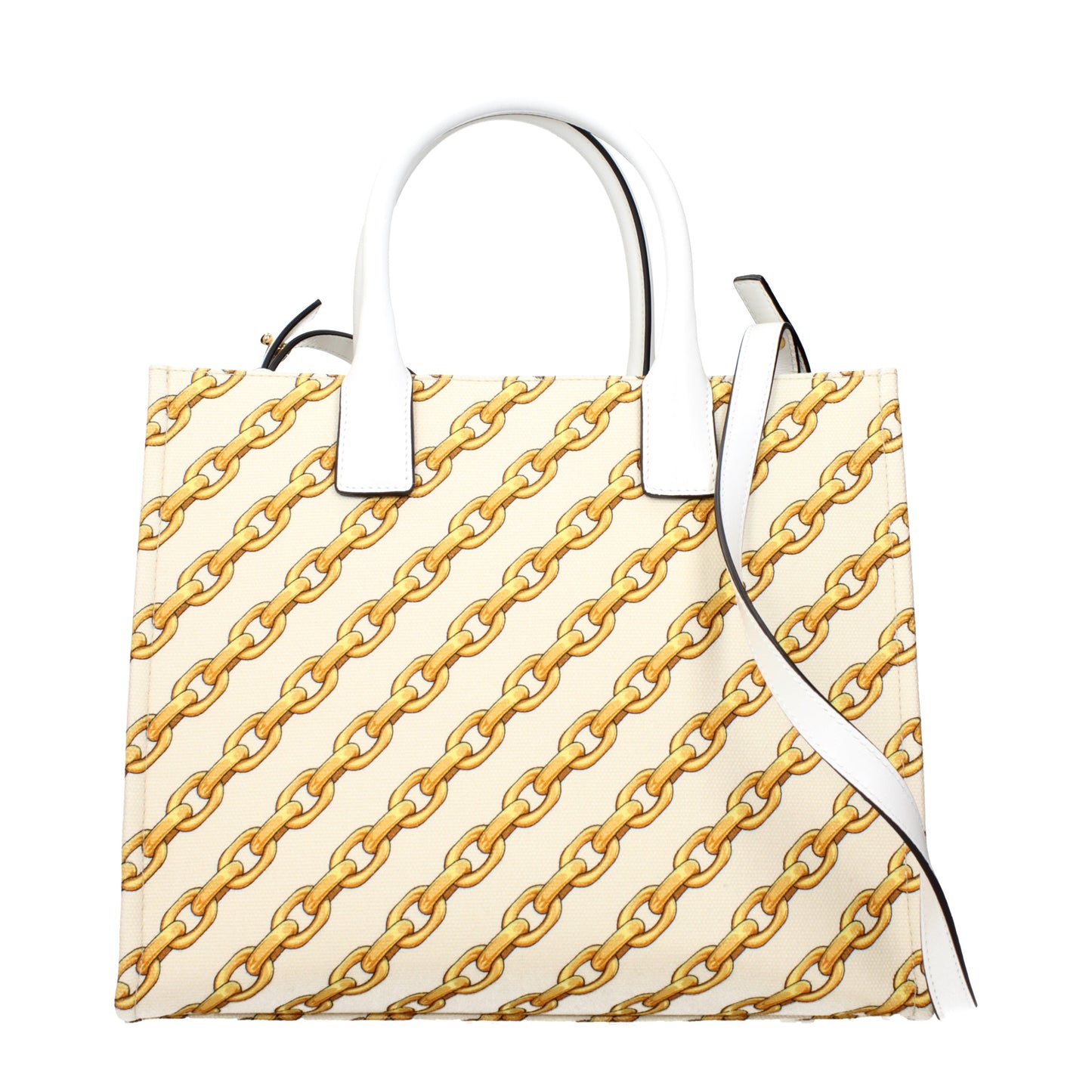 Versace Handbags Women Fabric Beige/Porcelain