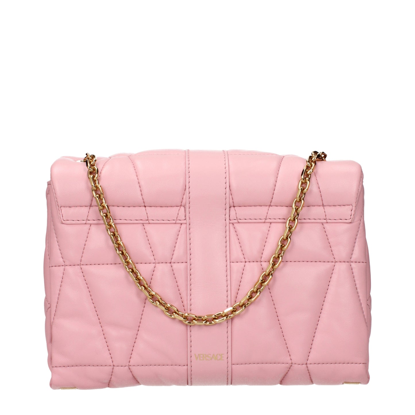 Versace Shoulder Bags Women Leather Pink