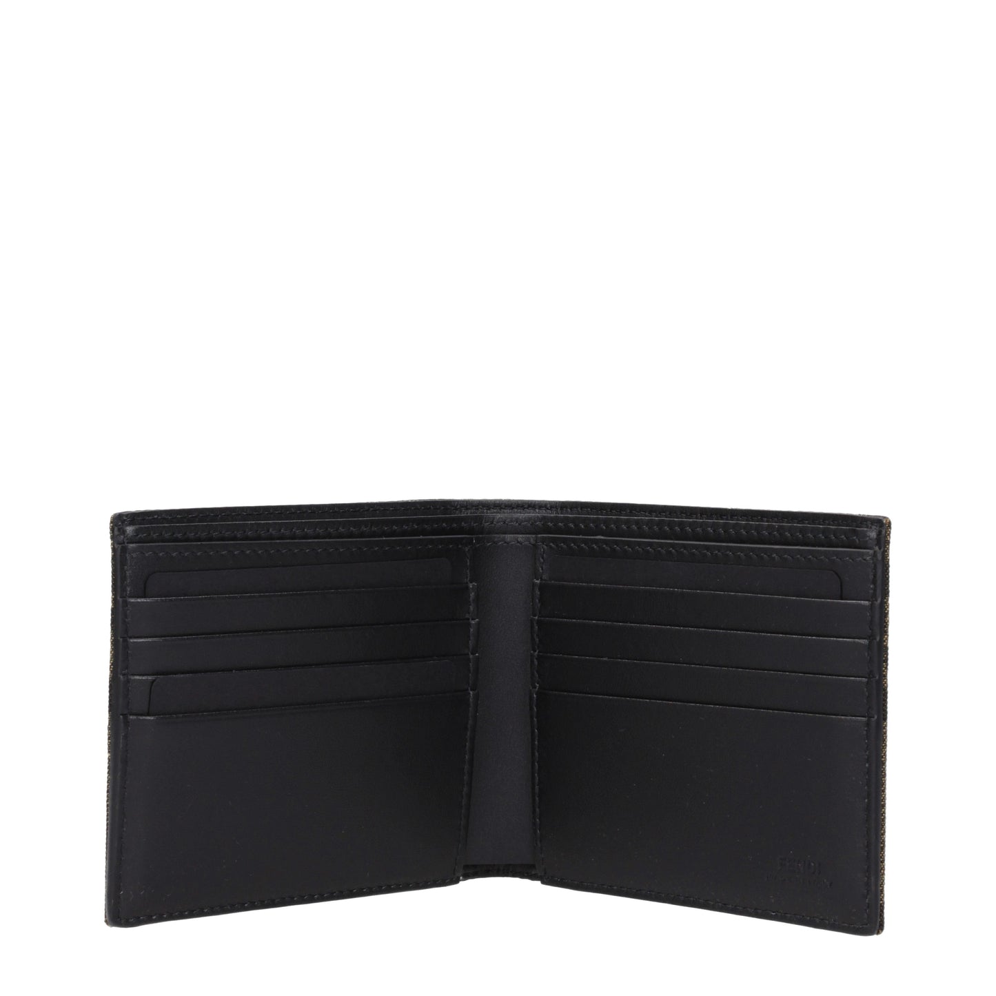 Fendi Wallets Men Fabric Brown