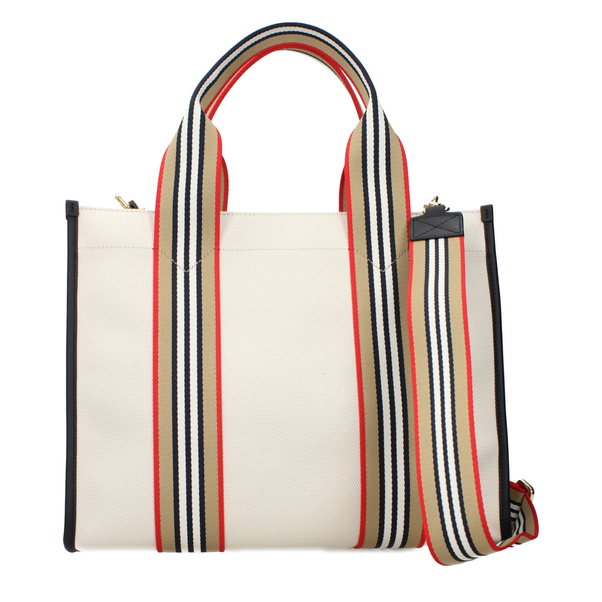 Burberry Handbags Women Fabric Beige/Black