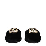 Dolce&Gabbana Slippers and Clogs Women Velvet Black