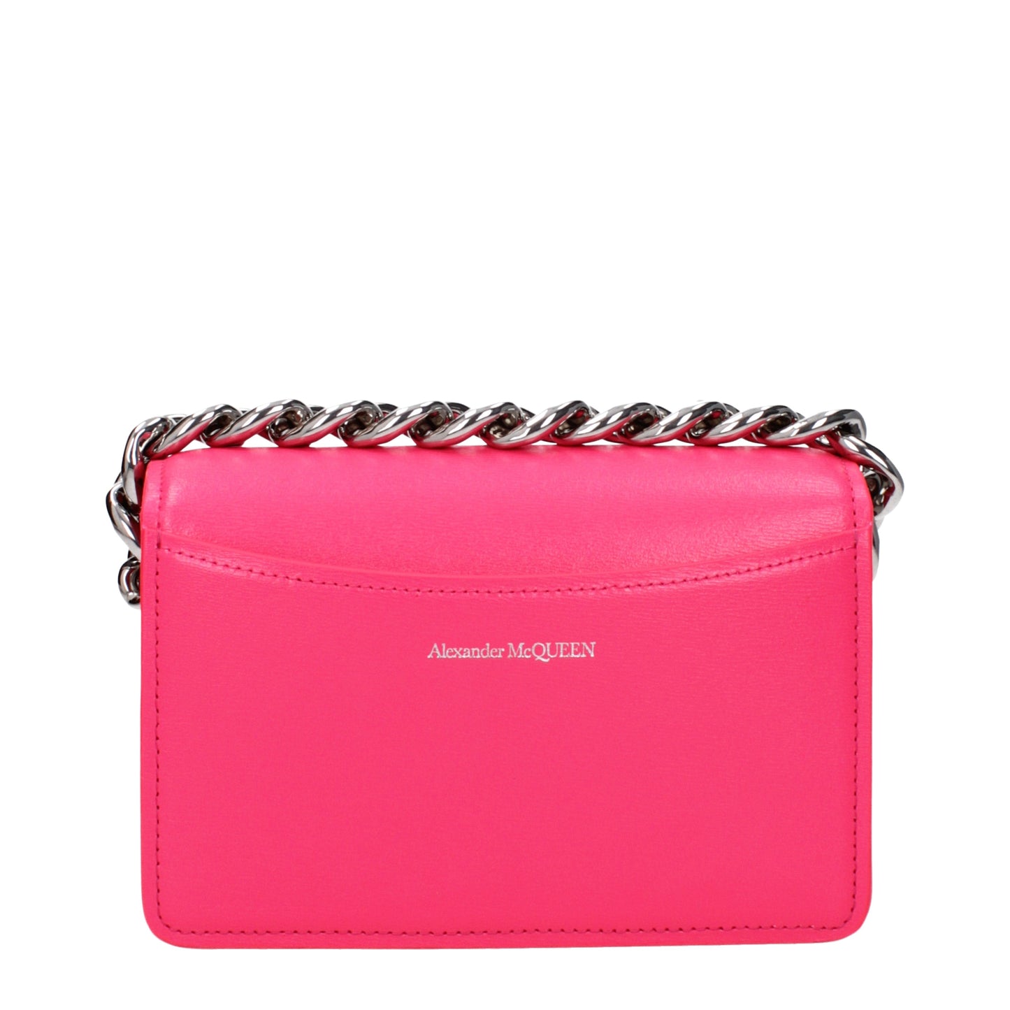 Alexander McQueen Handbags Women Leather Pink/Neon Pink