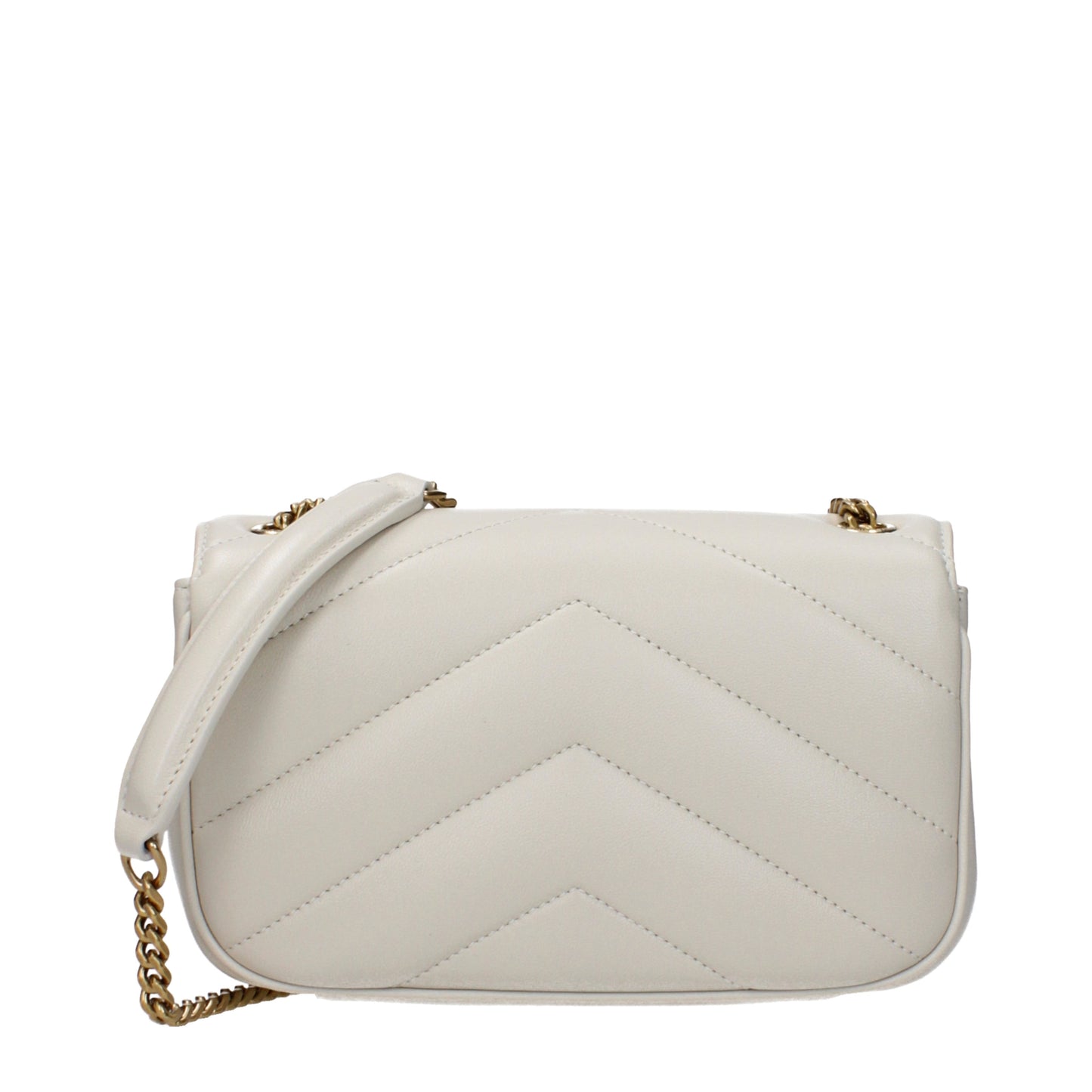 Saint Laurent Women's Crossbody Bags Leather Cream