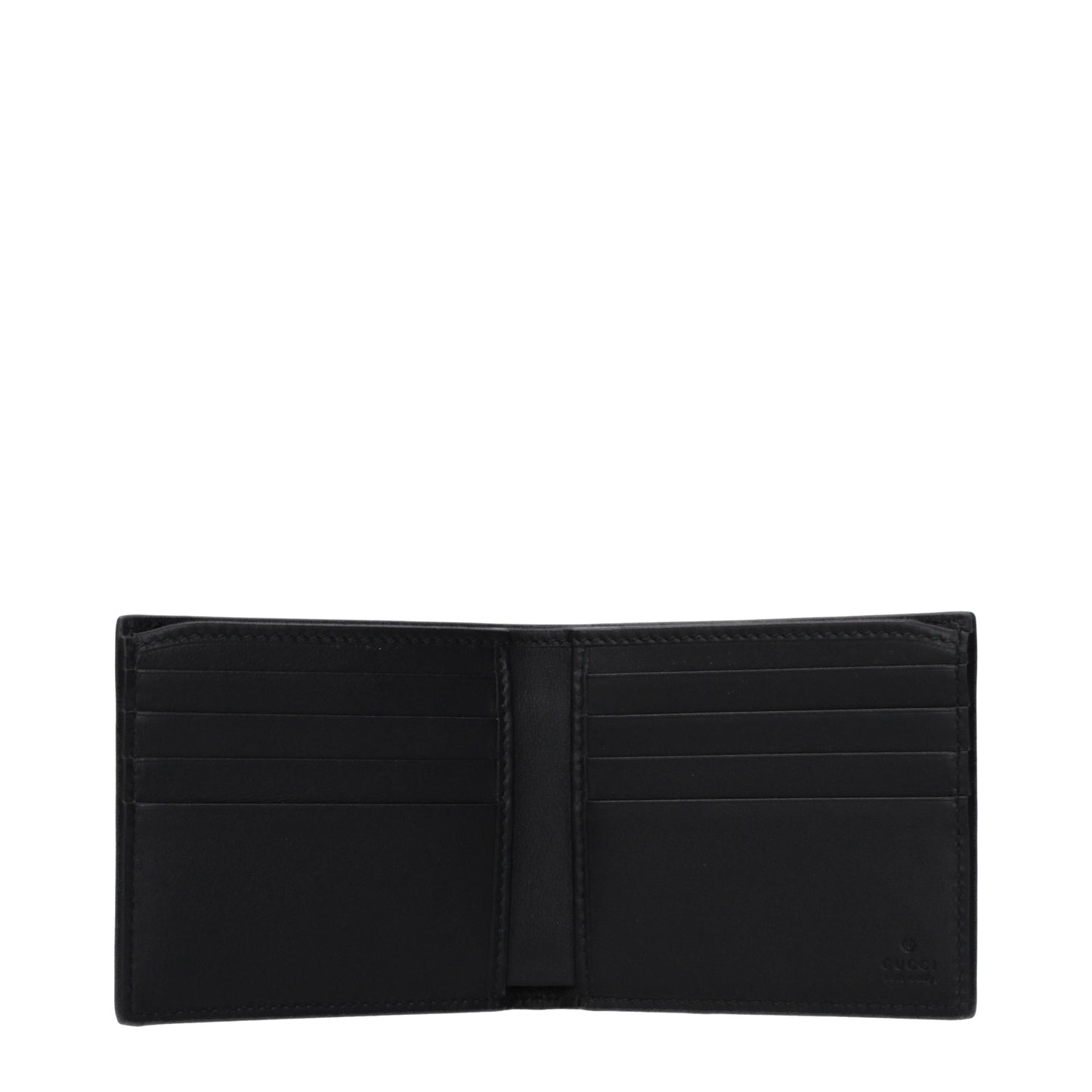 Gucci Wallets Men Leather Black