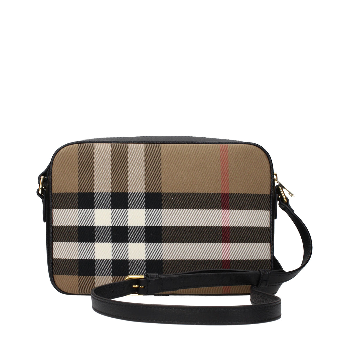 Burberry Crossbody Bags Women Fabric Beige/Black