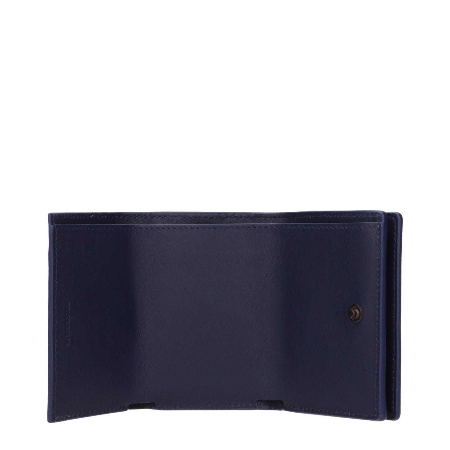 Balenciaga Wallets Women Leather Blue/Sea