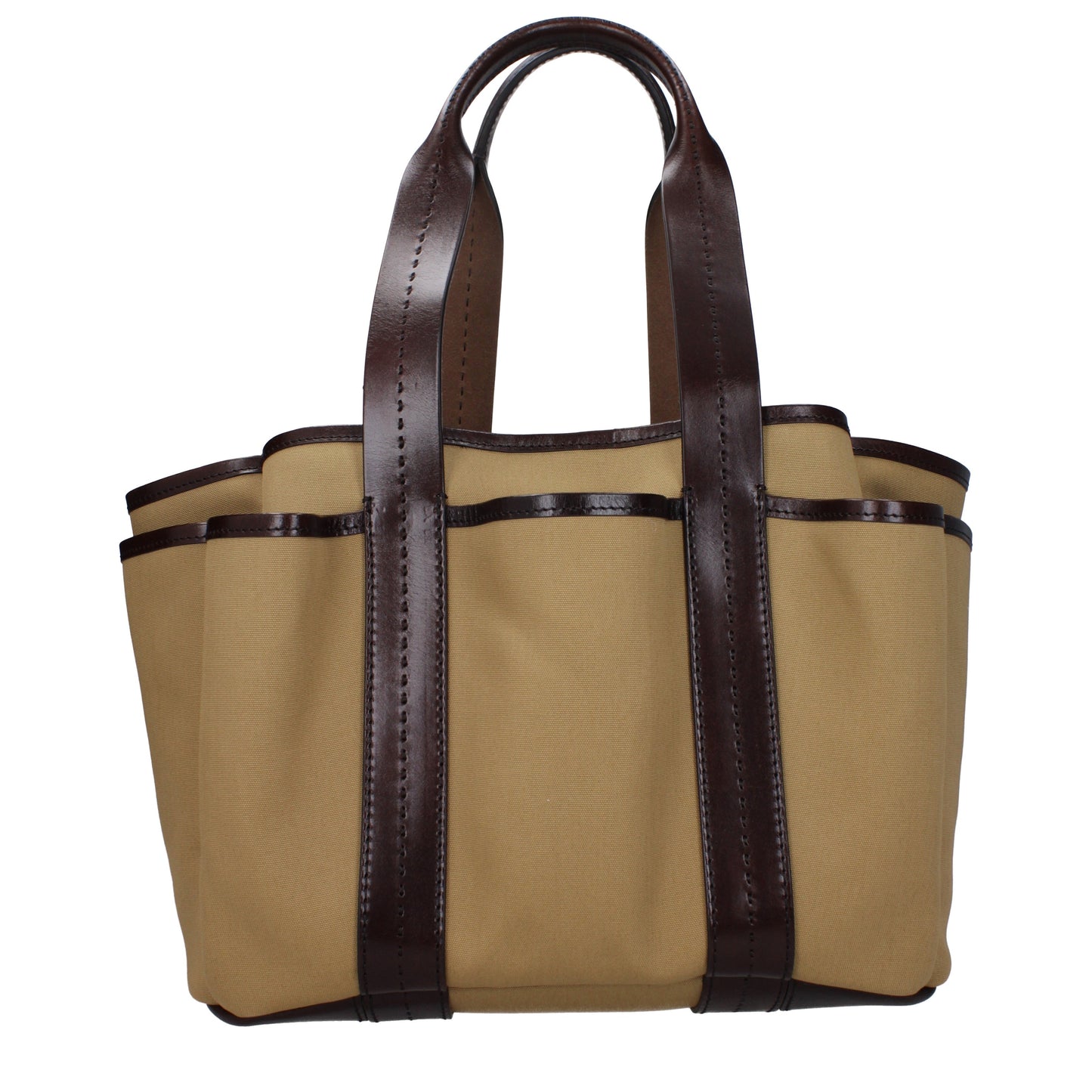 Max Mara Handbags Women Fabric Brown/Sand