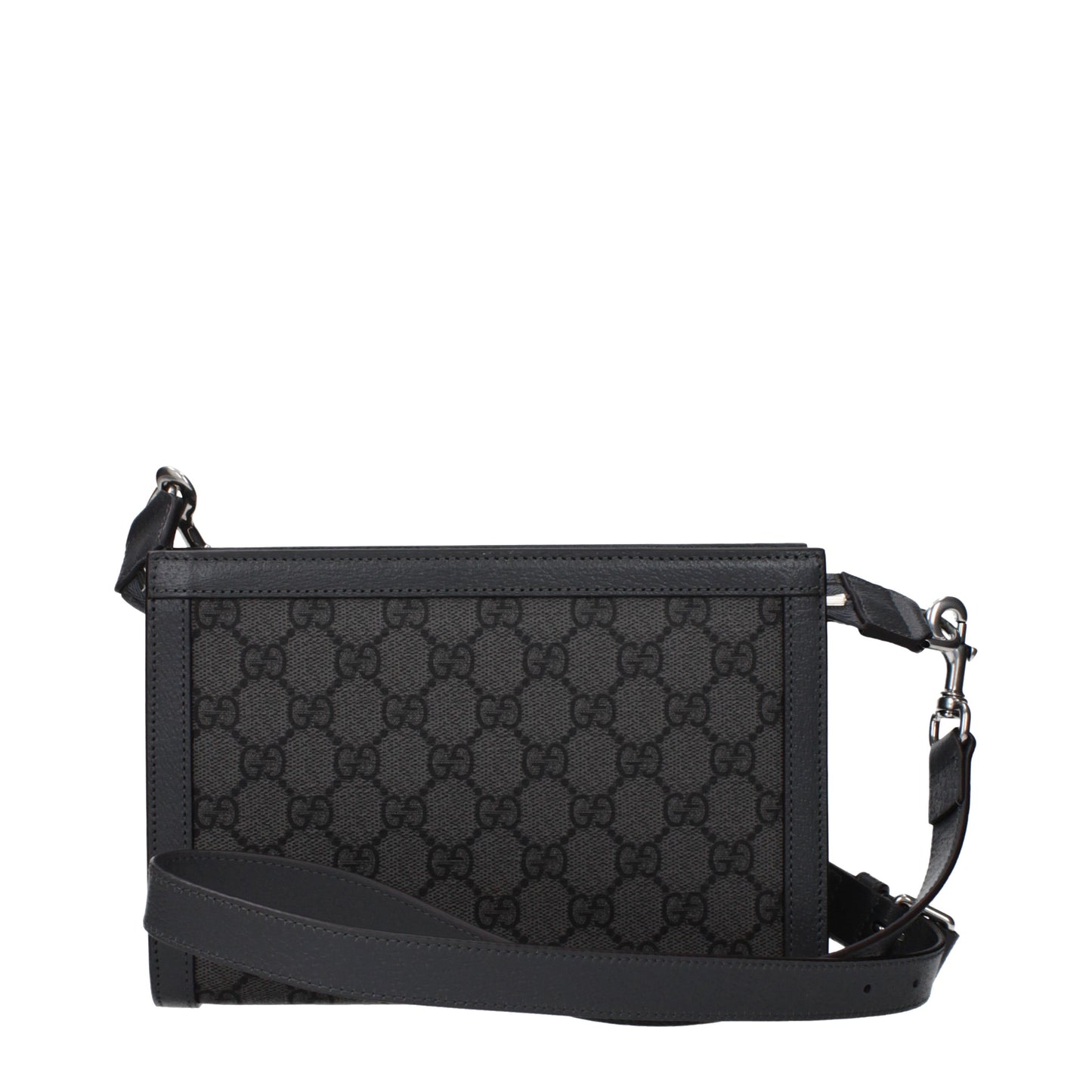 Gucci Crossbody Bags Men Fabric Gray