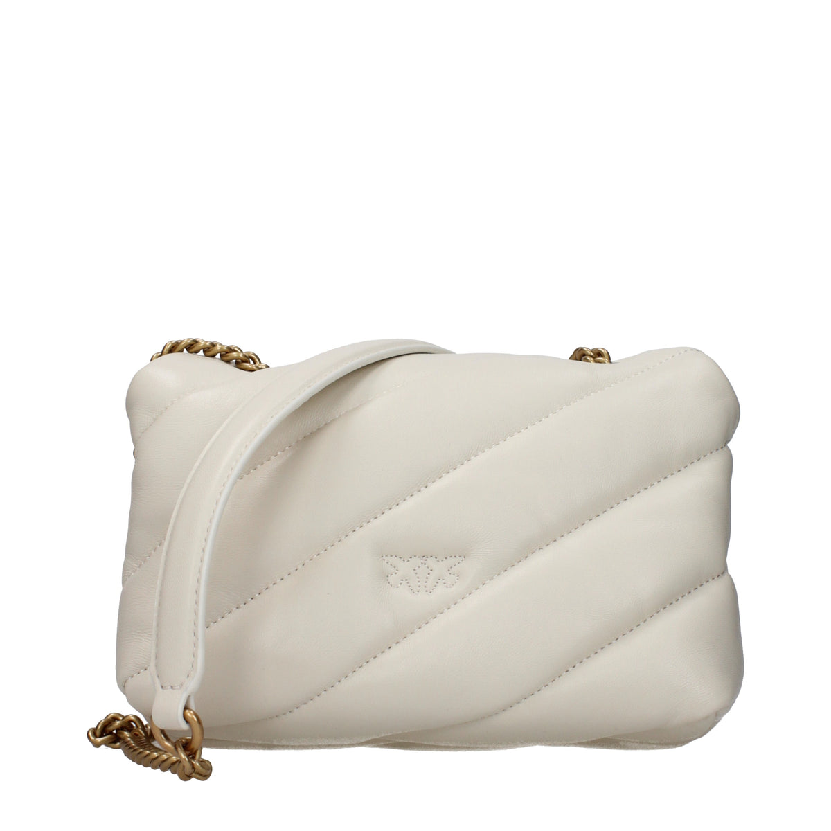 Pinko Shoulder Bags Women Leather White/Silk
