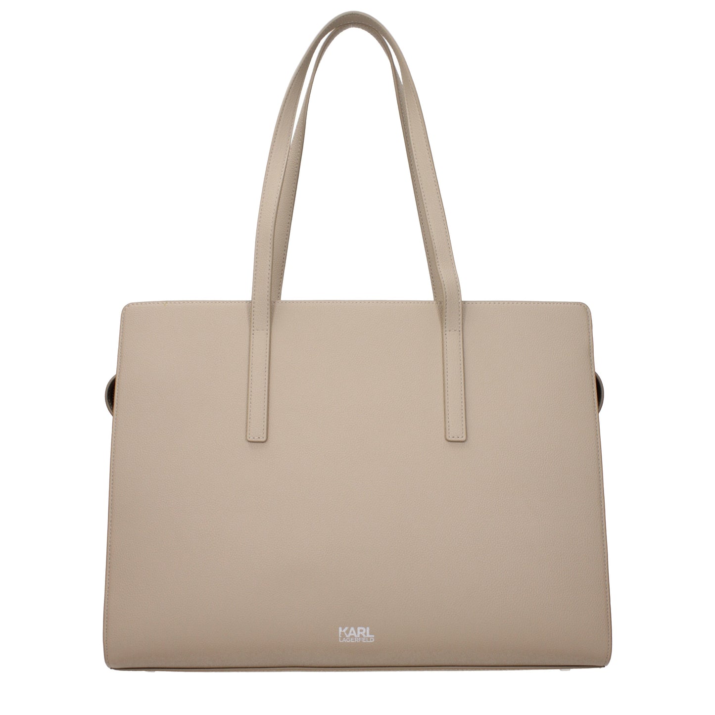 Karl Lagerfeld Shoulder Bags Women Leather Beige