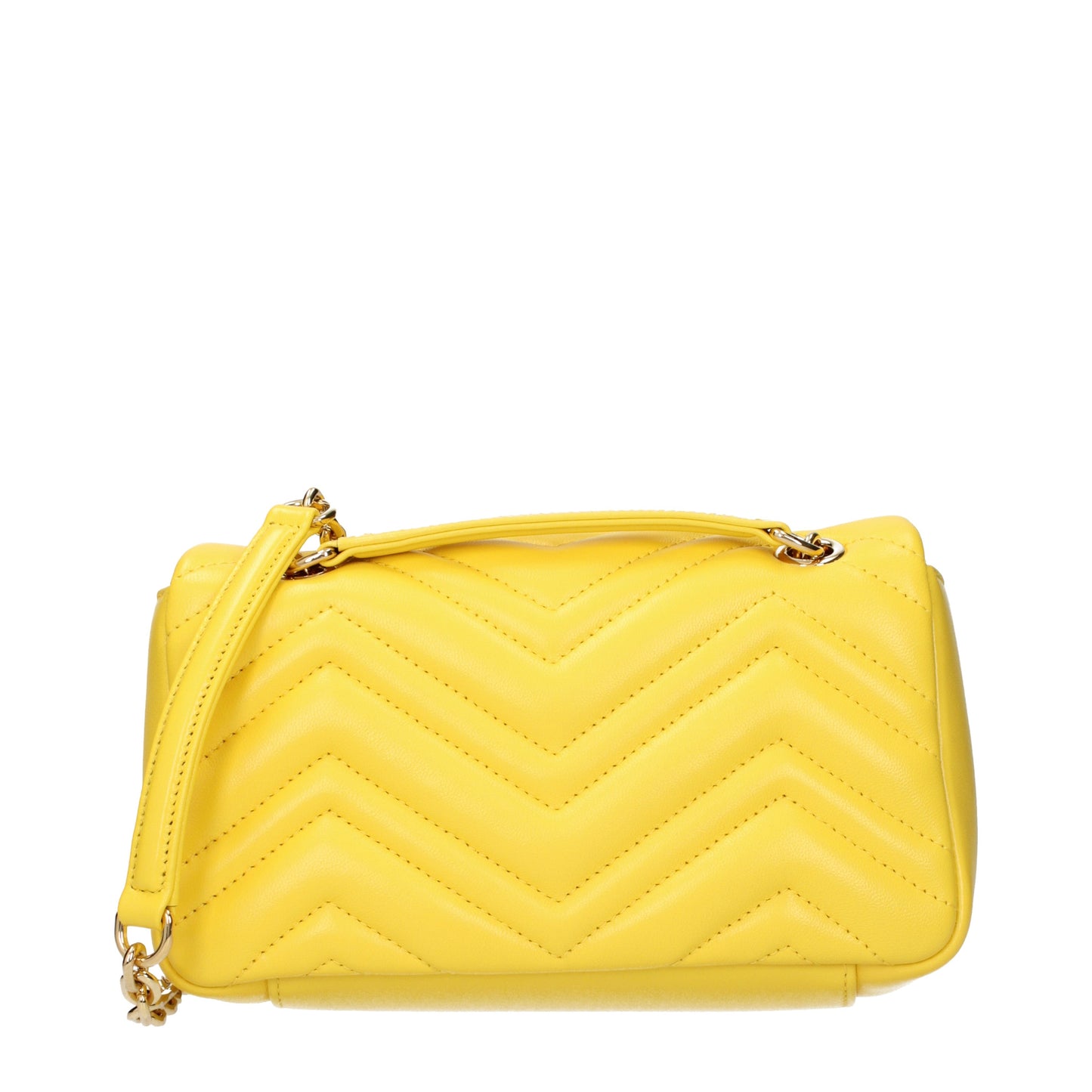 Gucci Shoulder Bags Women Leather Yellow