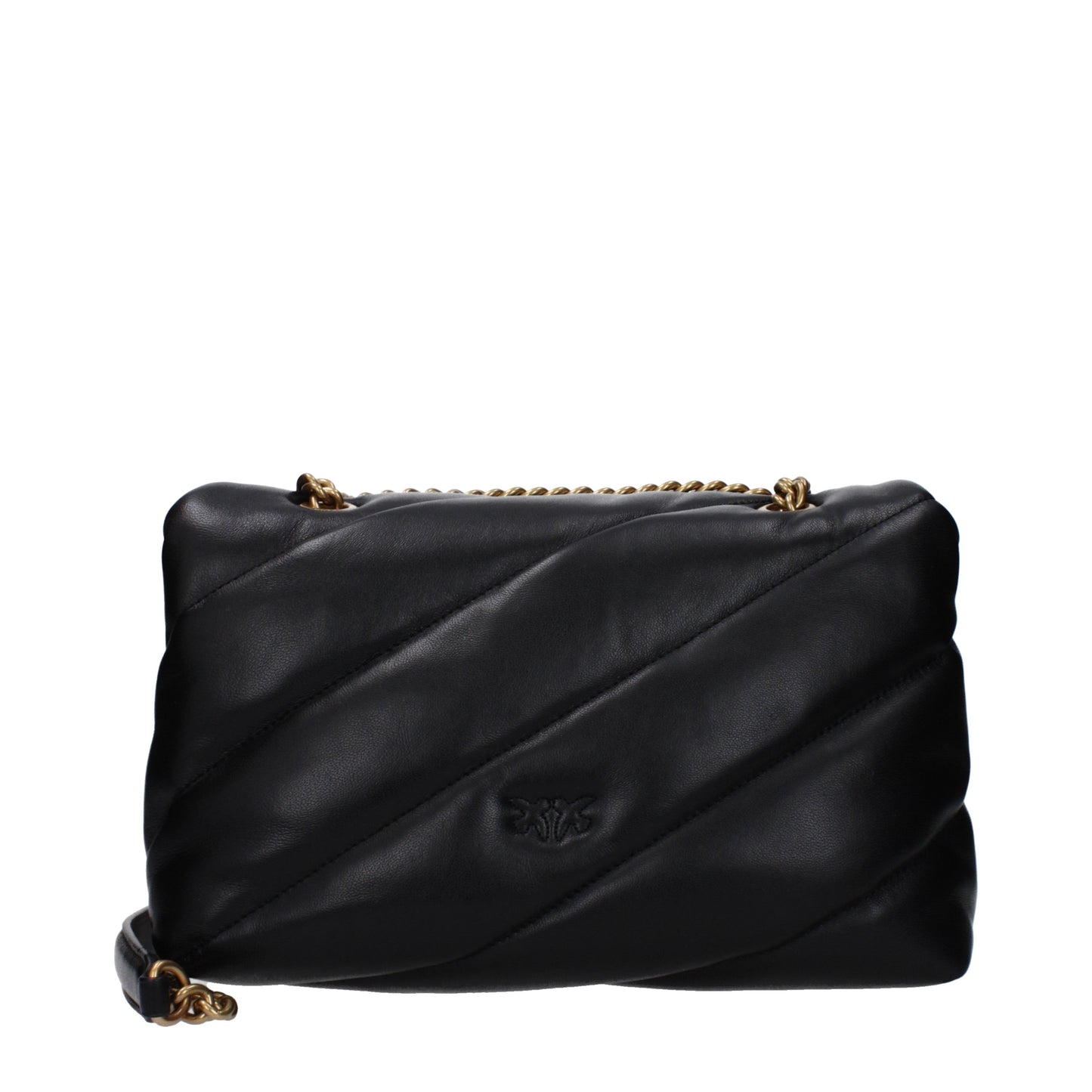 Pinko Crossbody Bags Women Leather Black/Gold