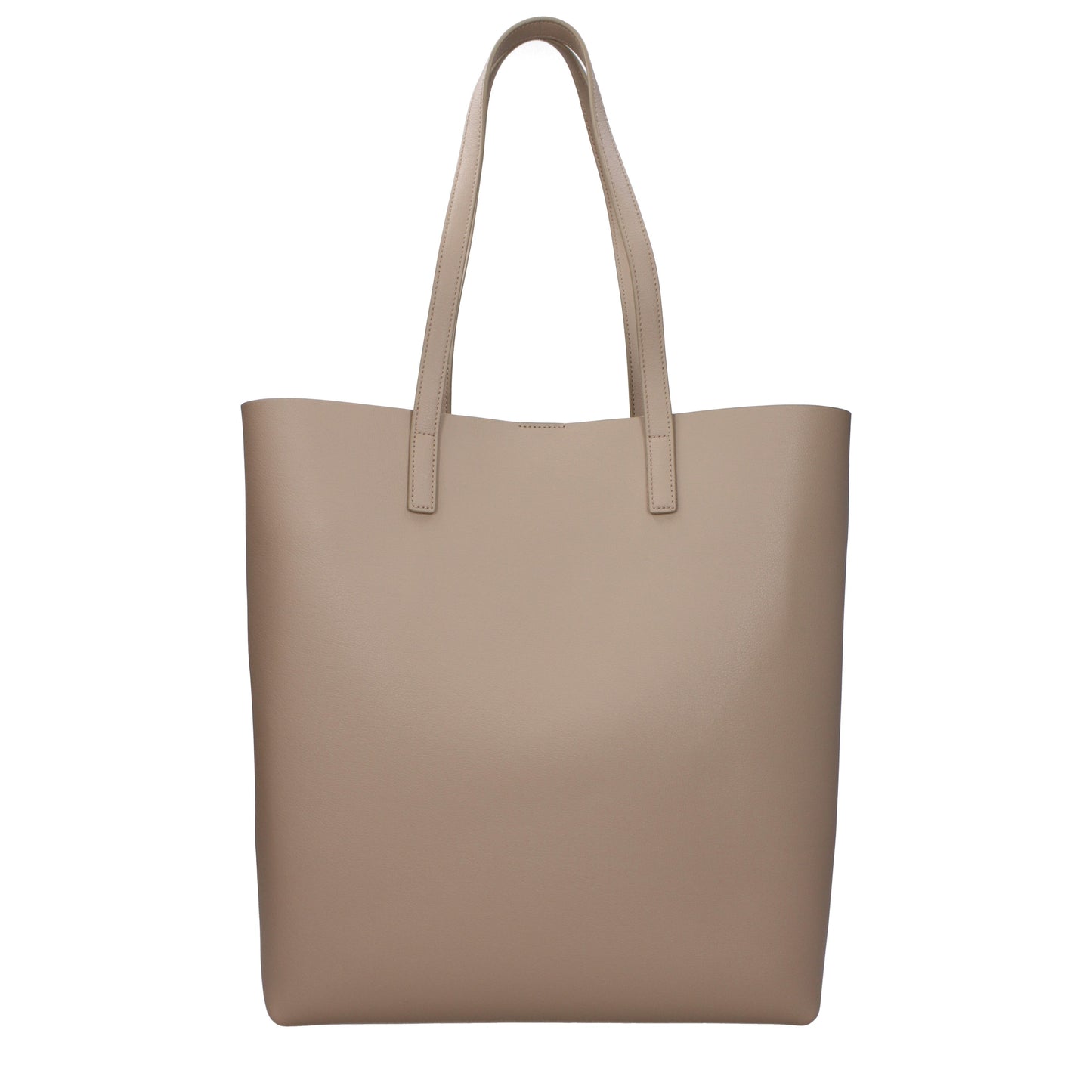 Saint Laurent Shoulder Bags Women Leather Beige/Dark Beige