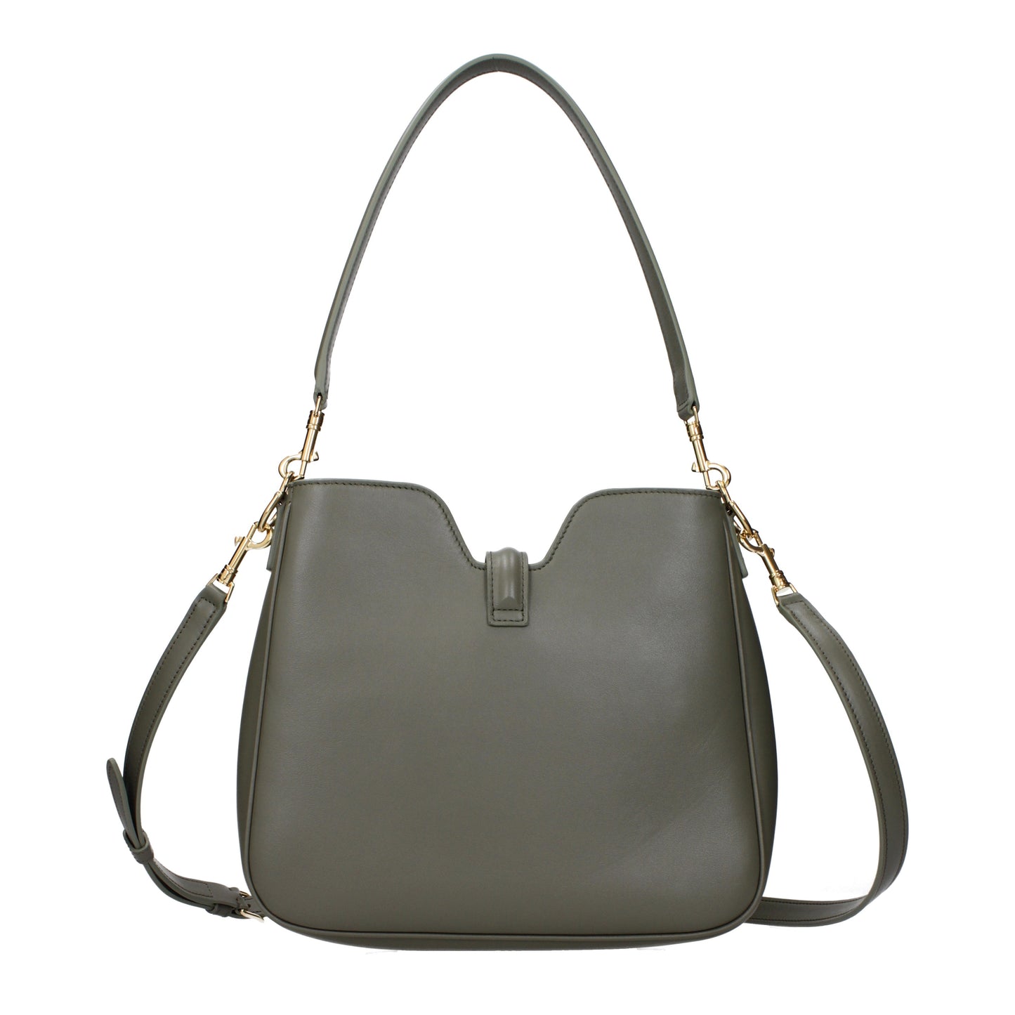Celine Shoulder Bags Women Leather Green/Khaki