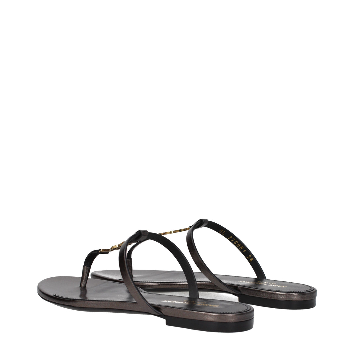 Saint Laurent Women's Flip Flops Leather