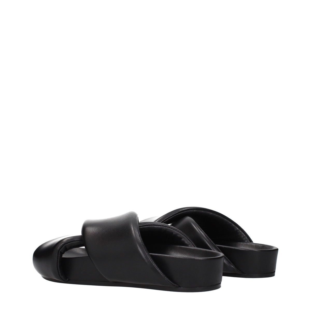 Jil Sander Slippers and Clogs Men Leather Black