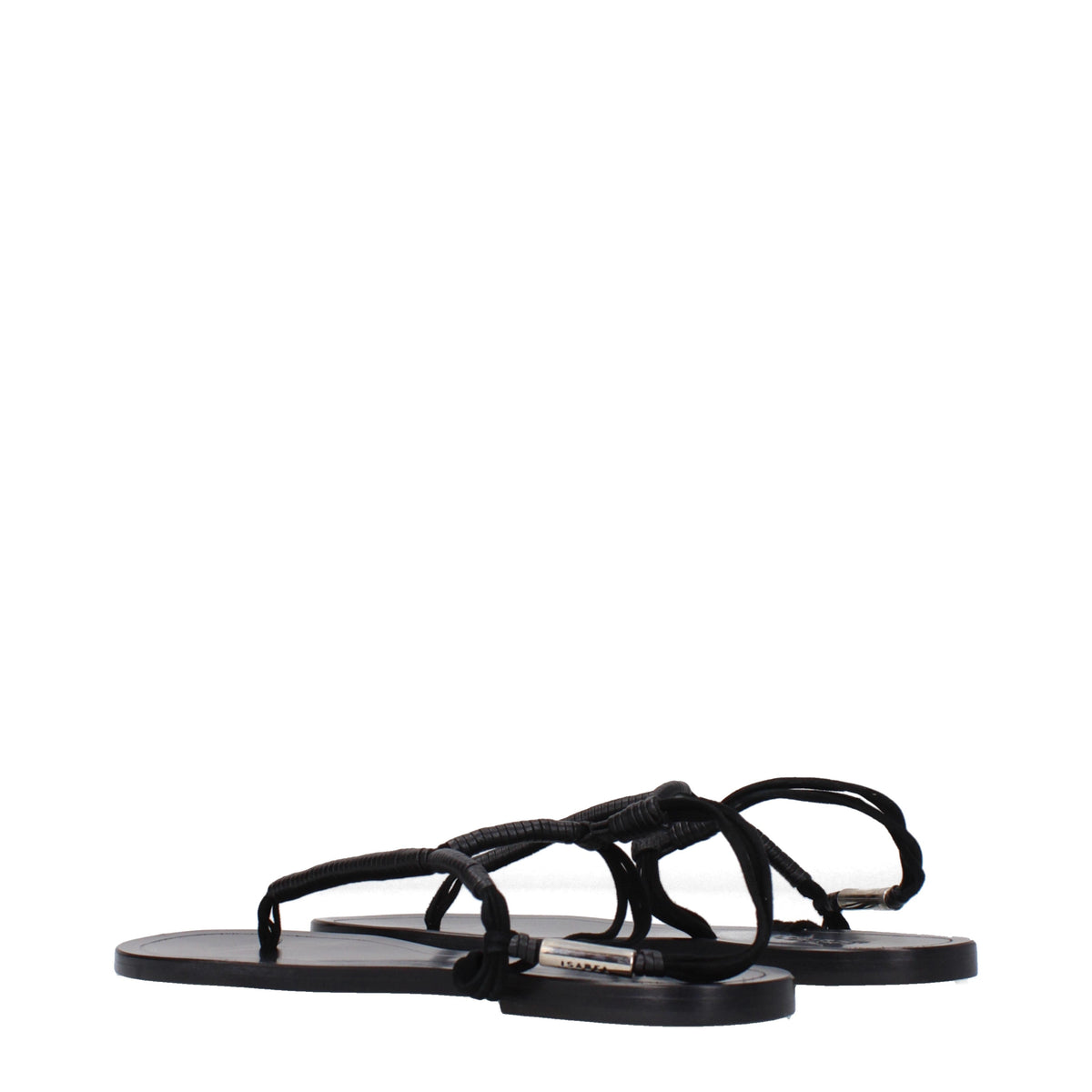 Isabel Marant Flip Flops Women Leather Black
