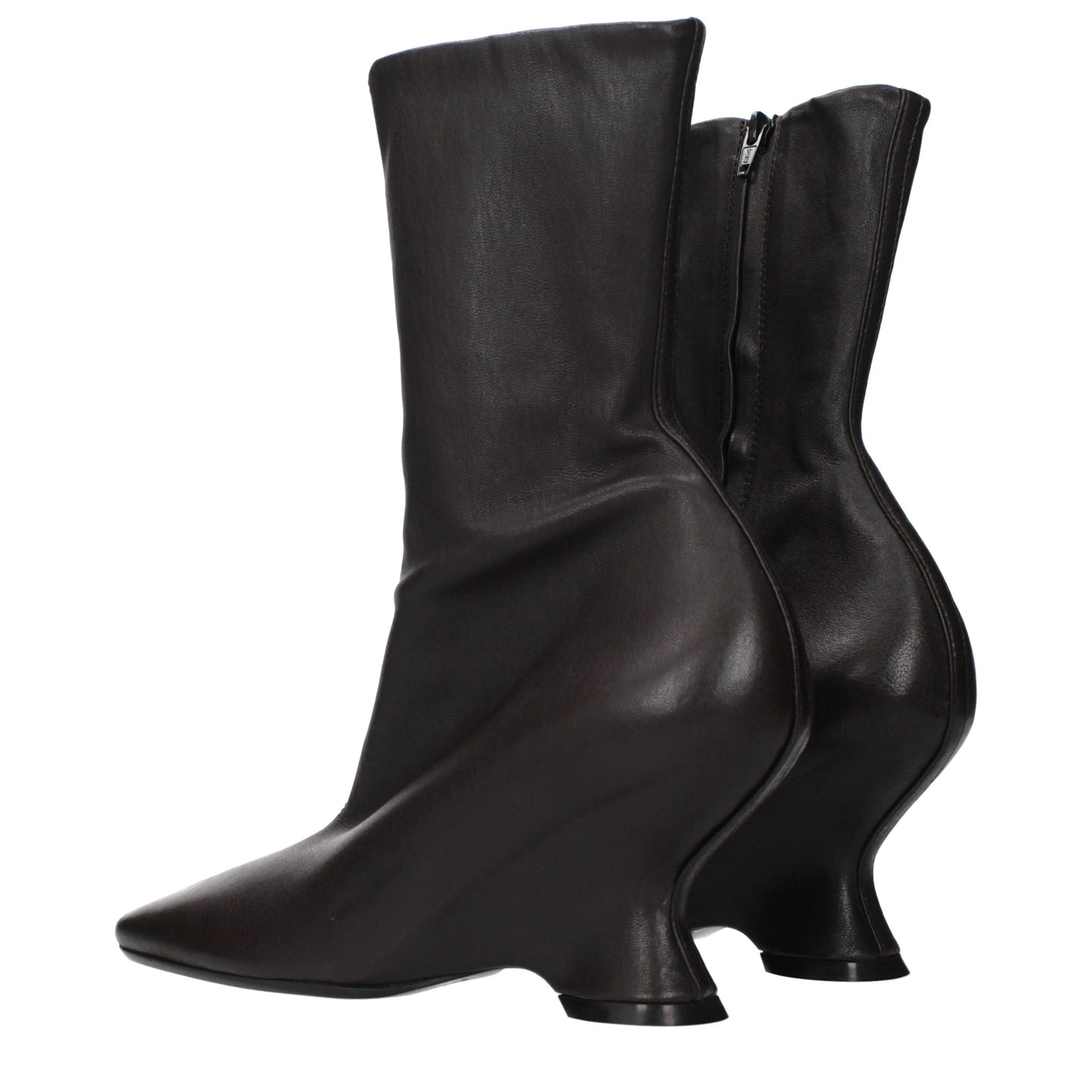 Dries van Noten Ankle Boots Women Leather Brown/Dark Brown