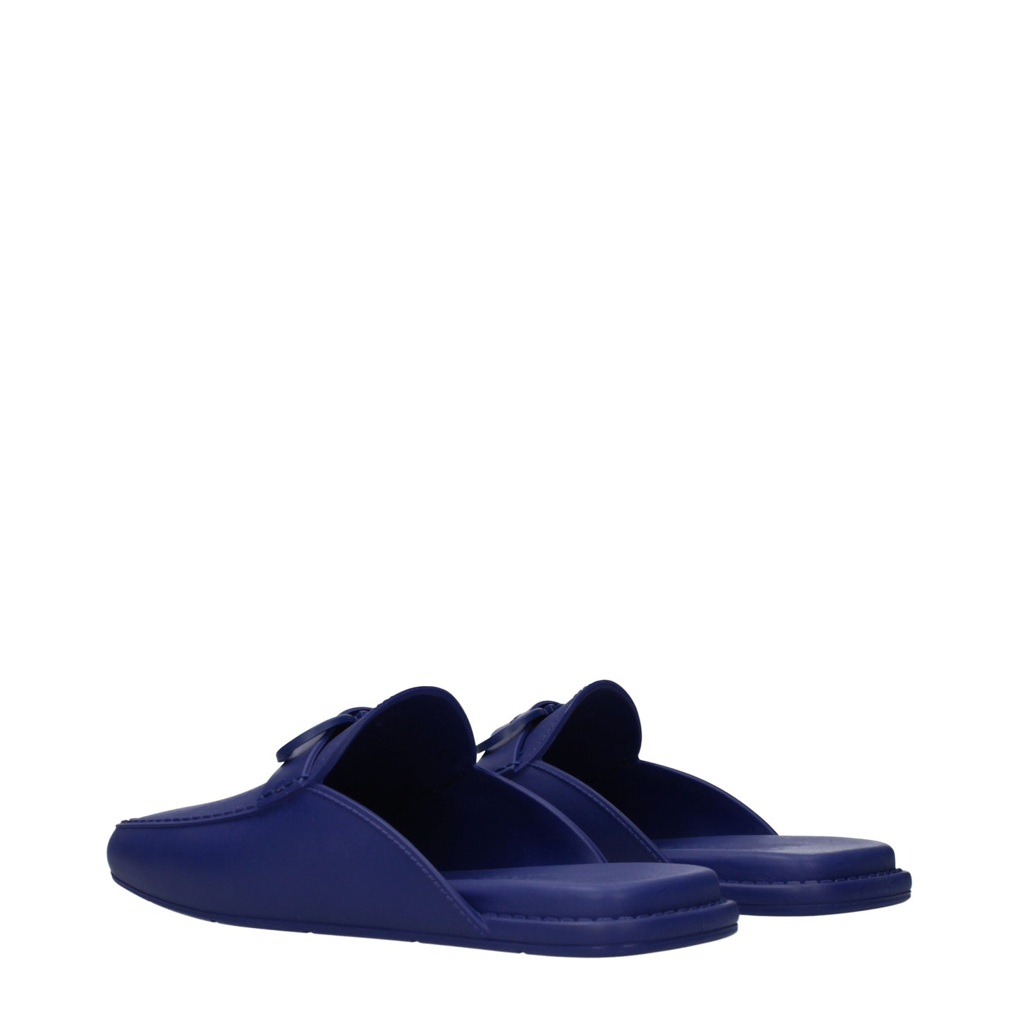 Salvatore Ferragamo Slippers and Clogs Men Leather Blue