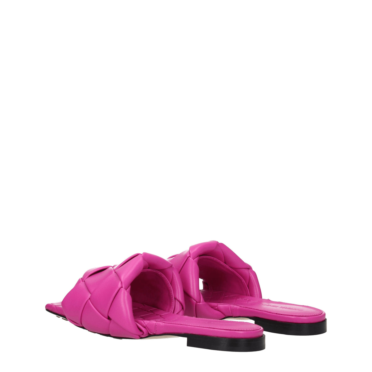 Bottega Veneta Slippers and Clogs Women Leather Fuchsia/Mauve