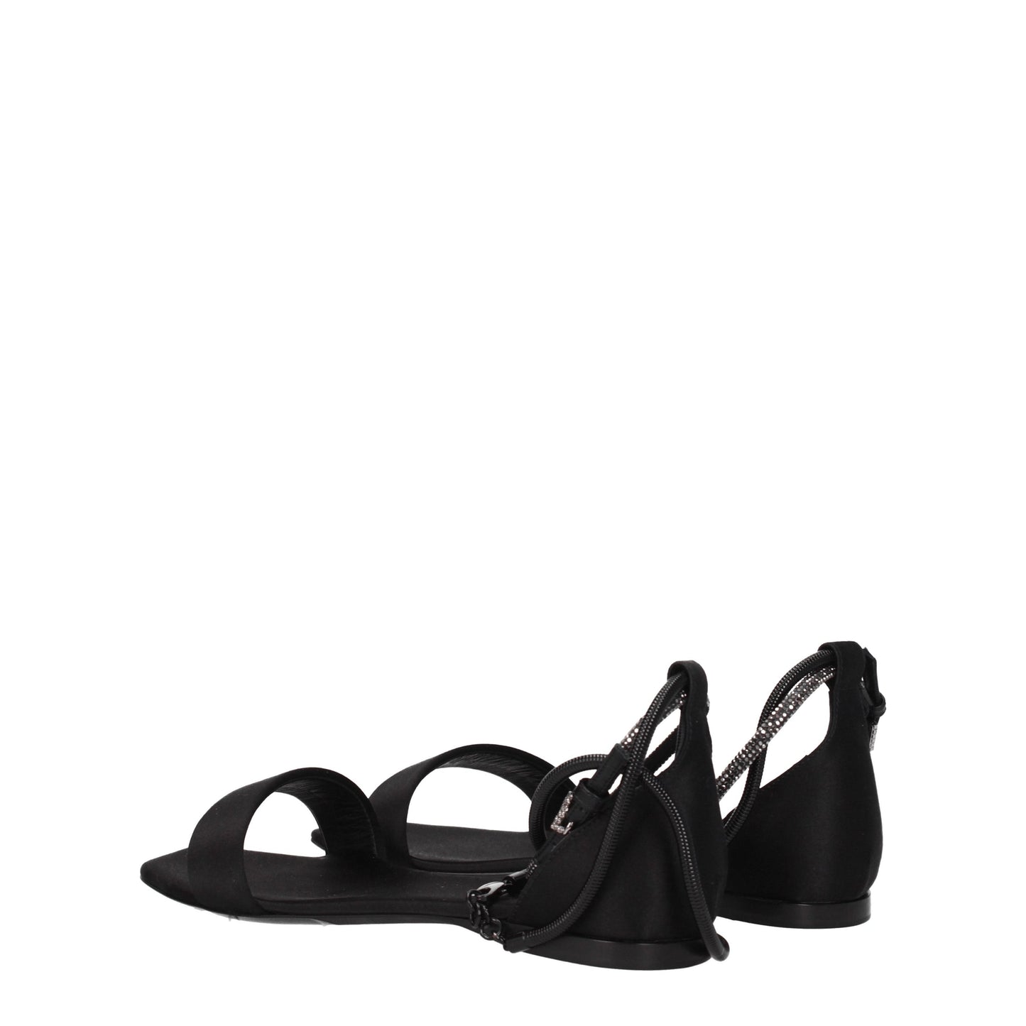 Max Mara Sandals Women Satin Black