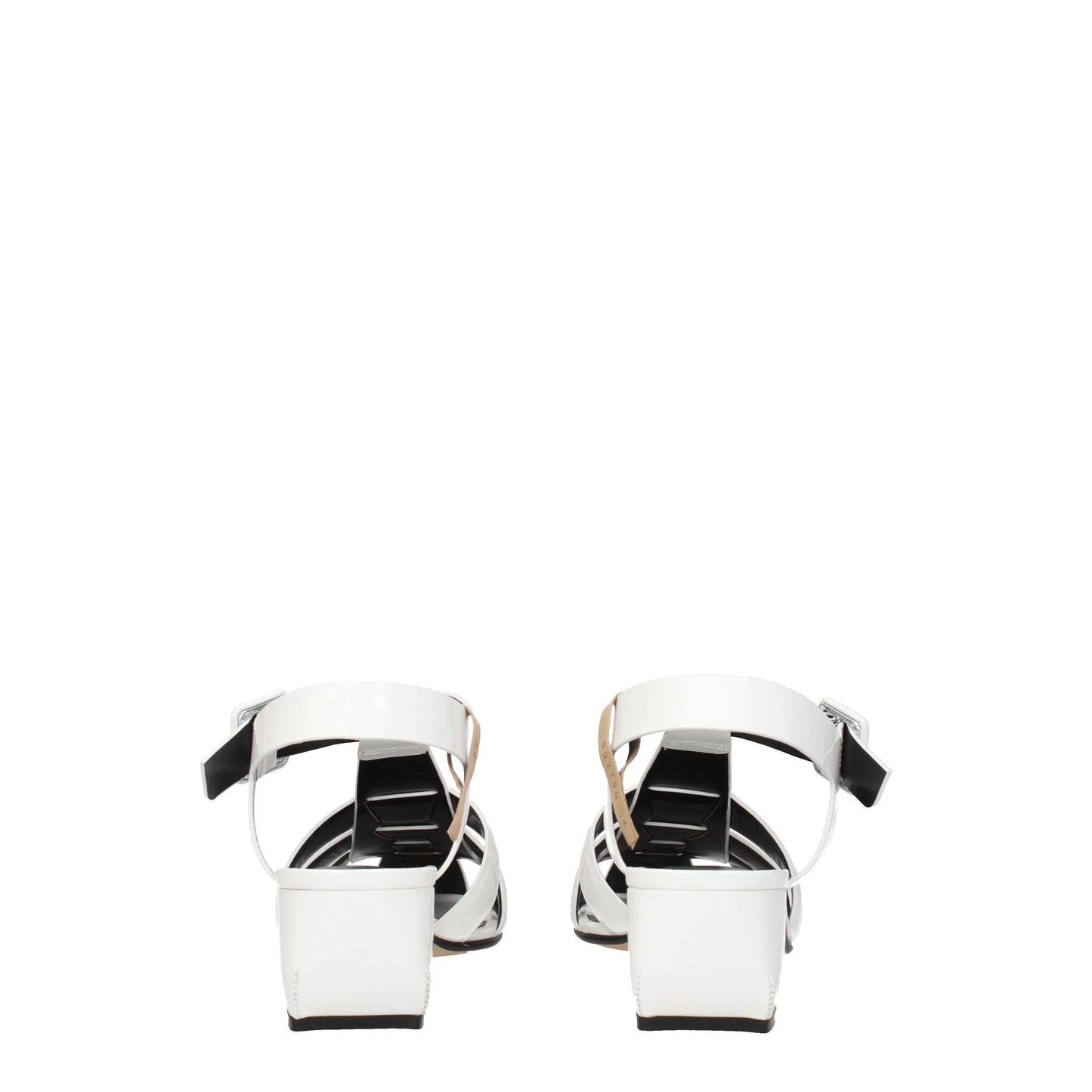Sergio Rossi Women's Sandals in Patent Leather White