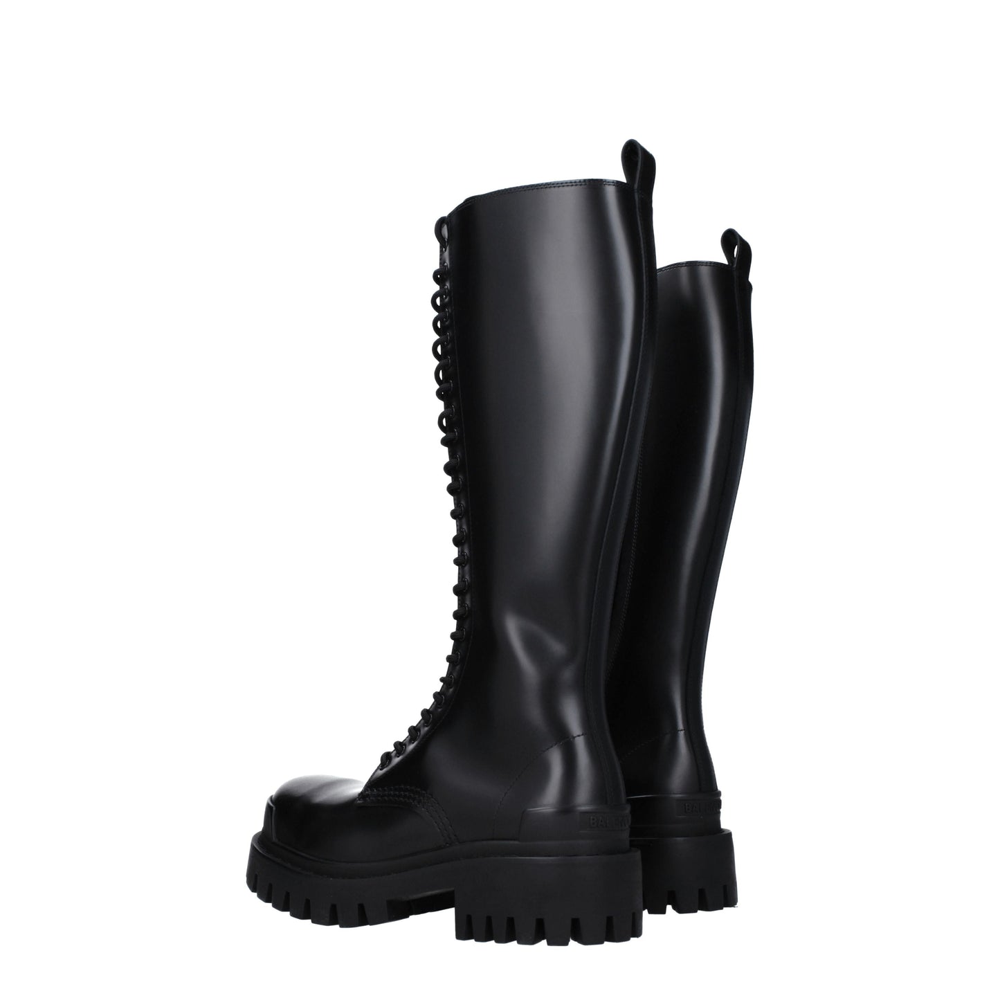 Balenciaga Boots Women Leather Black
