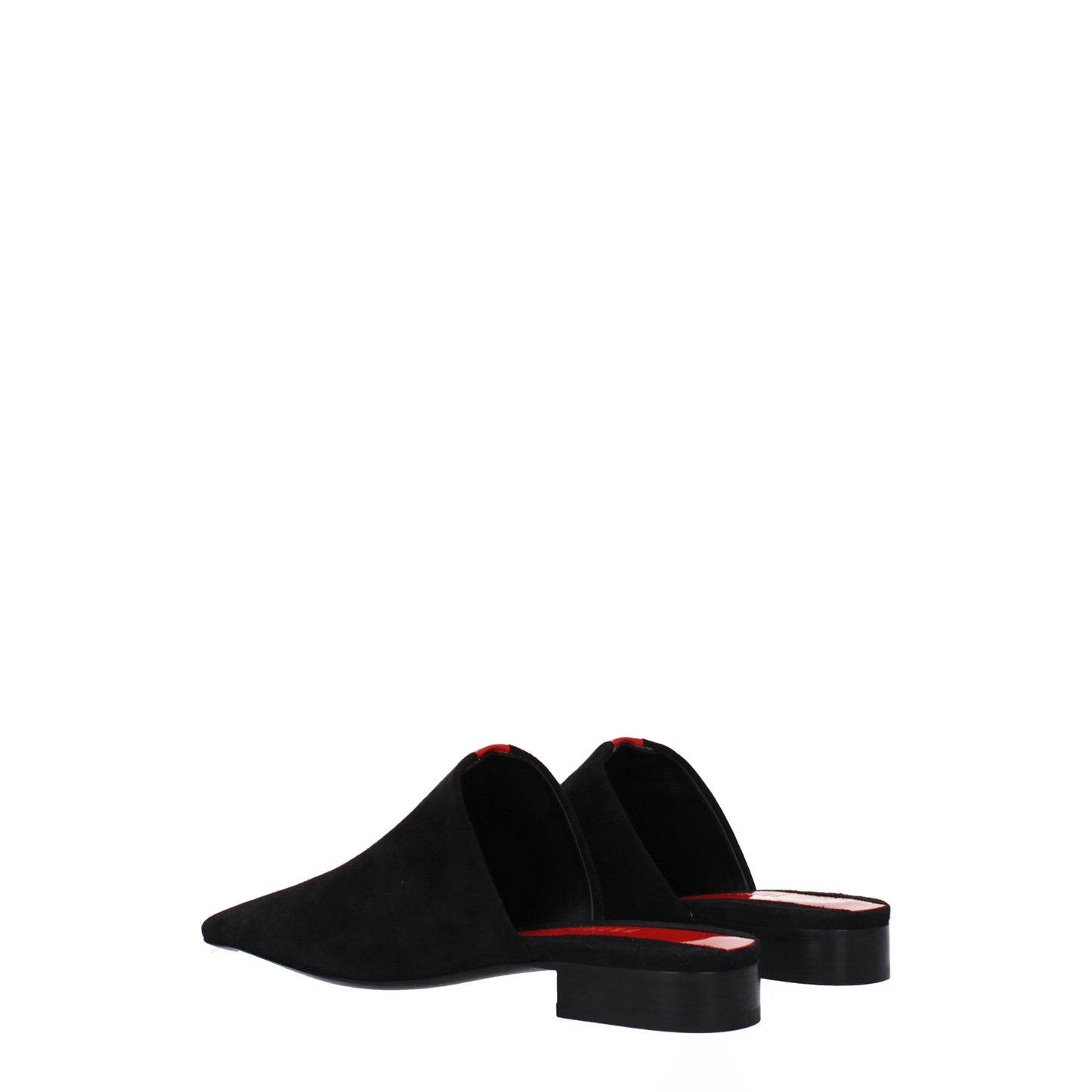 Salvatore Ferragamo Women's Sandals & Slippers in Suede Black/Flame