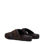 Bottega Veneta Slippers and Clogs Men Suede Brown/Dark Chocolate