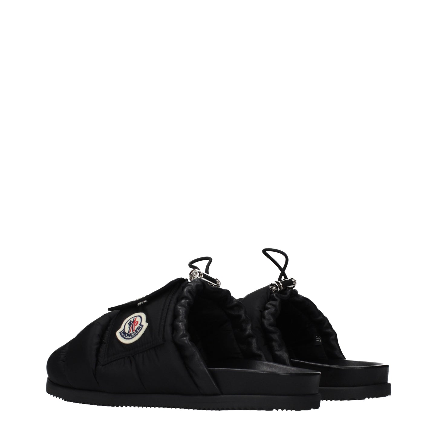 Moncler Slippers and Clogs Women Fabric Black