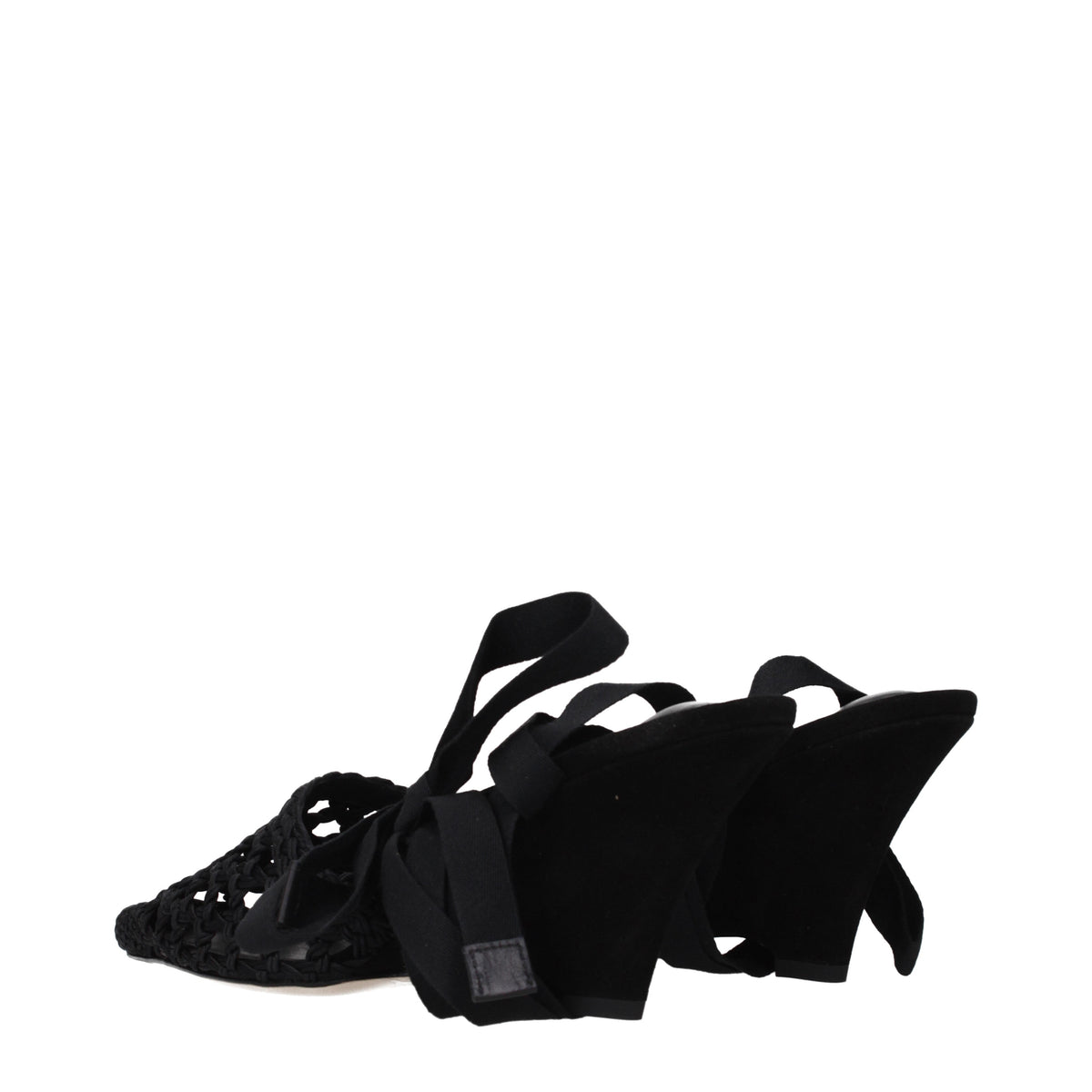 Jacquemus Sandals Women Fabric Black