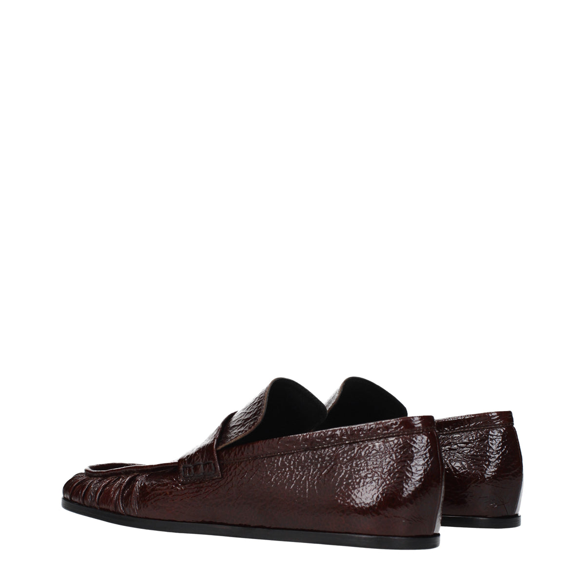 Jil Sander Loafers Women Patent Leather Brown/Land