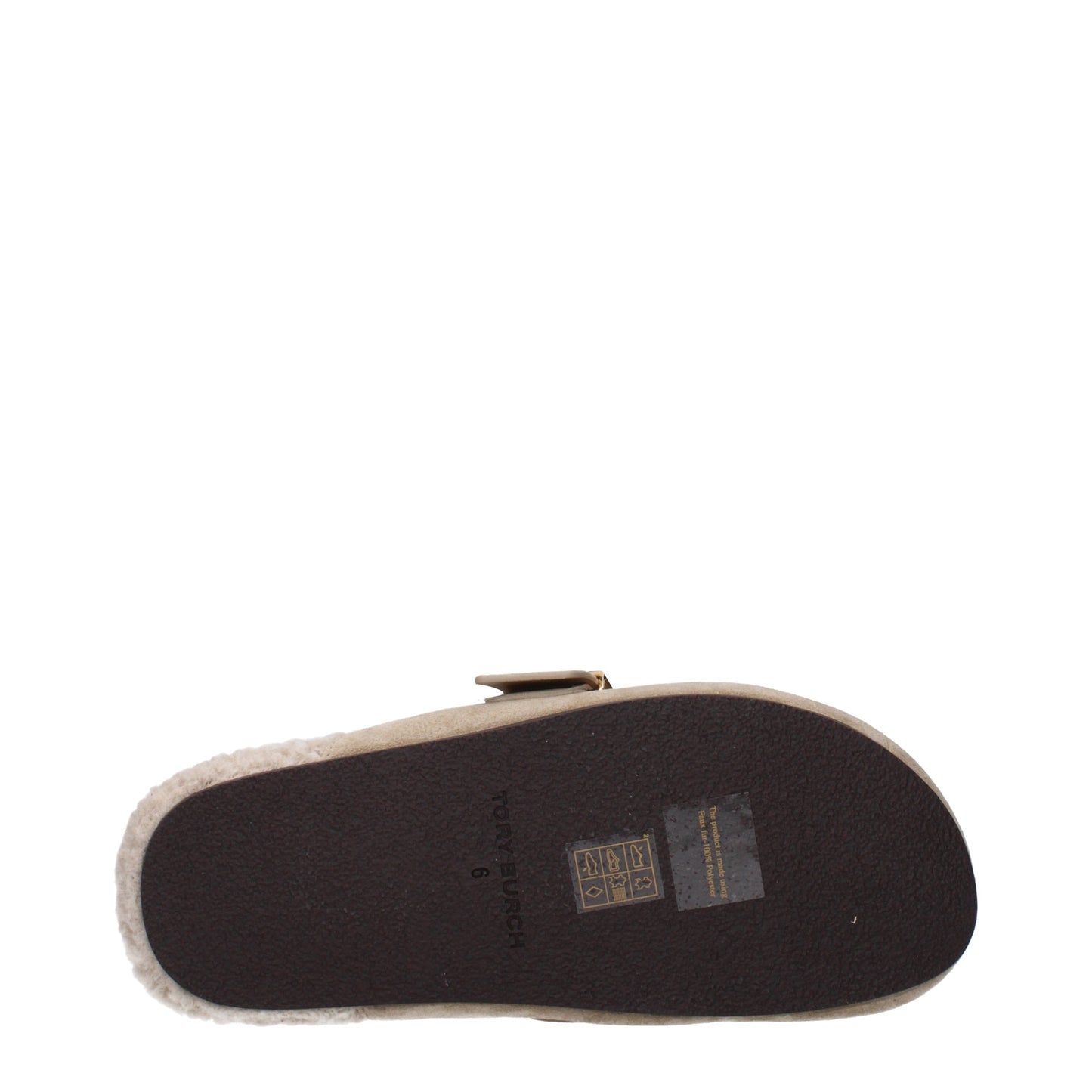 Tory Burch Slippers and Clogs Women Suede Beige/Hazelnut