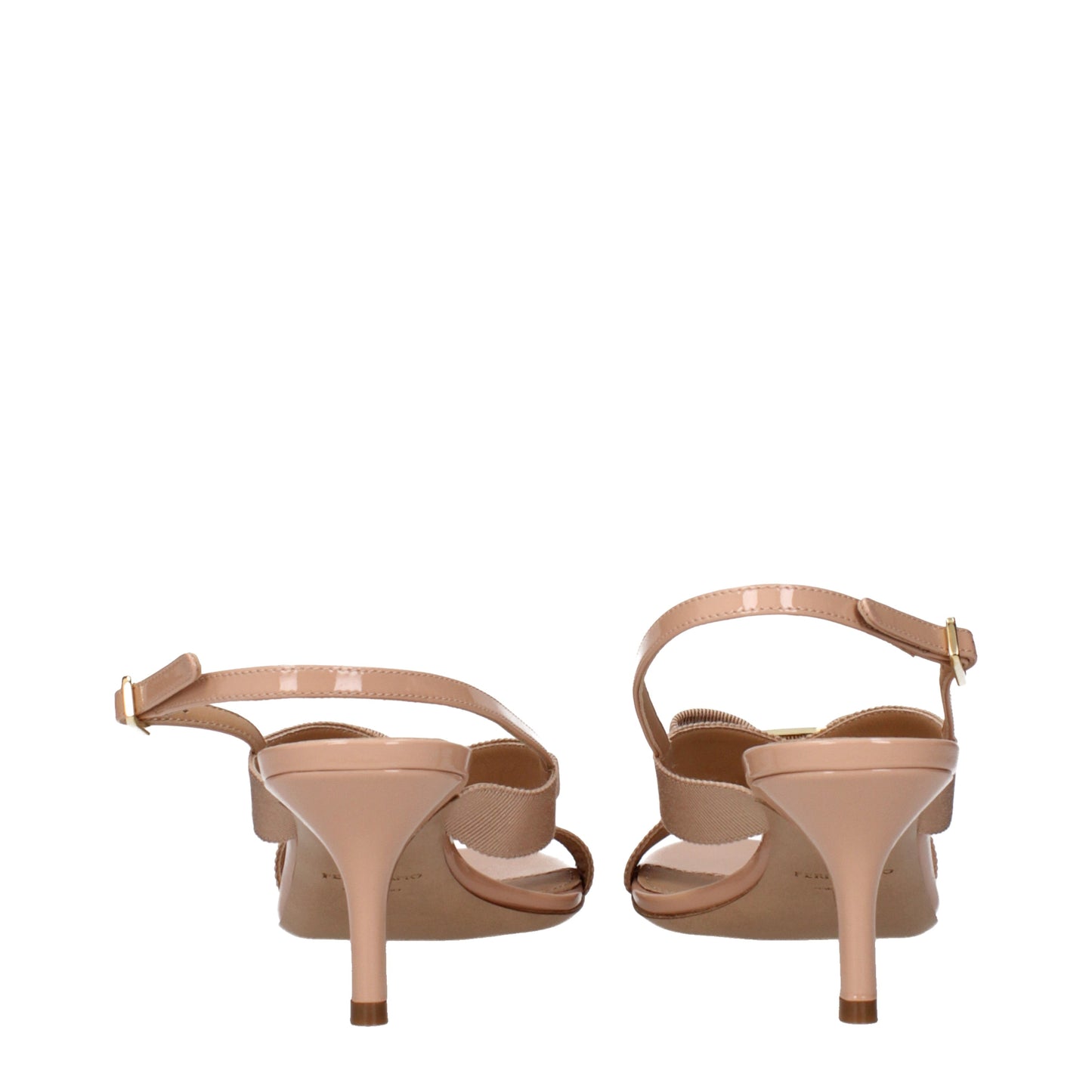 Salvatore Ferragamo Sandals Women Fabric Beige/Amaretto