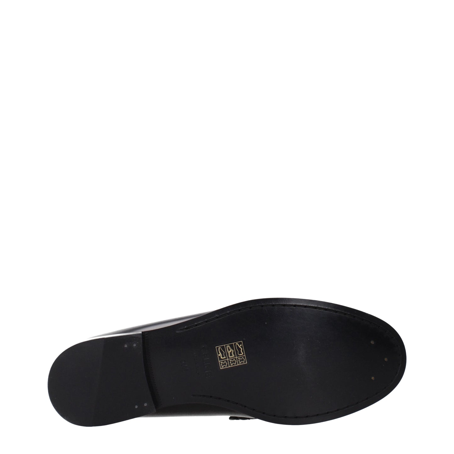 Celine Loafers Men Leather Black