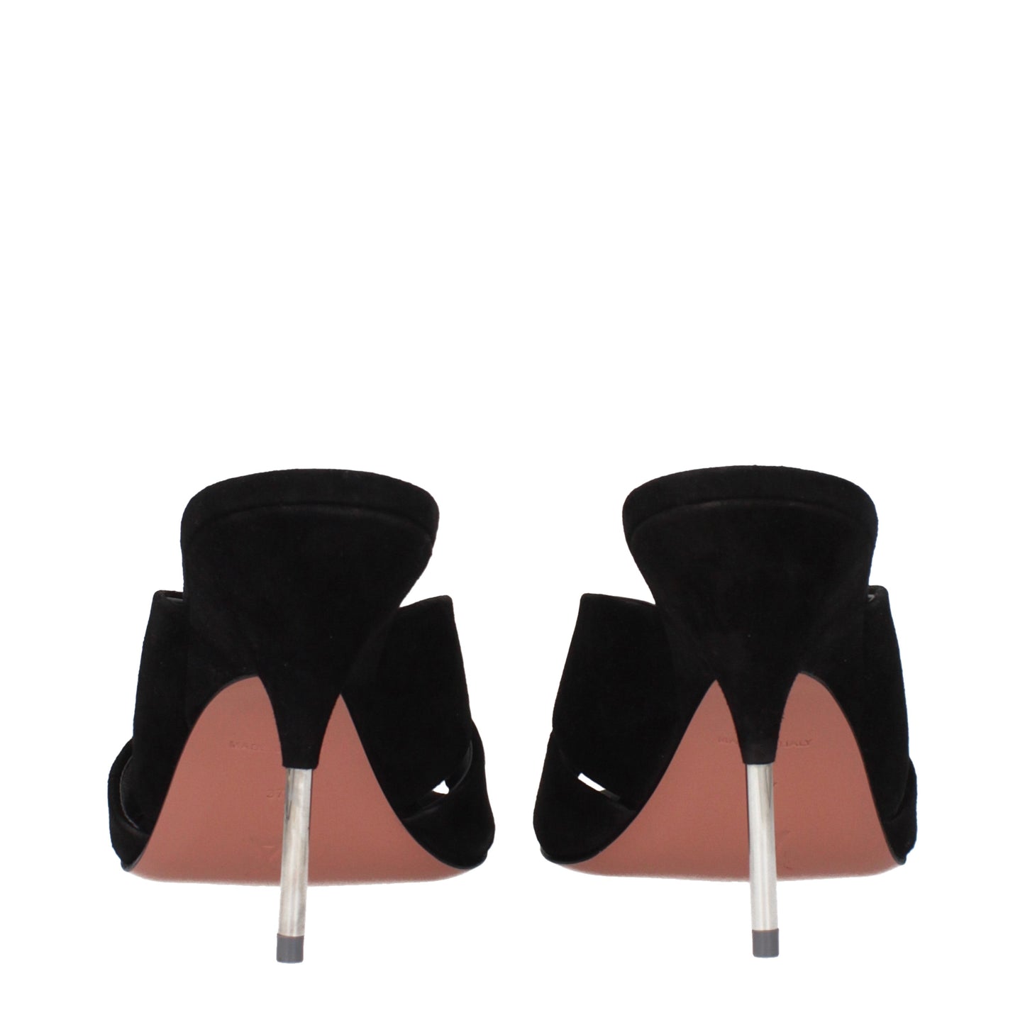 Amina Muaddi Sandals Women Suede Black