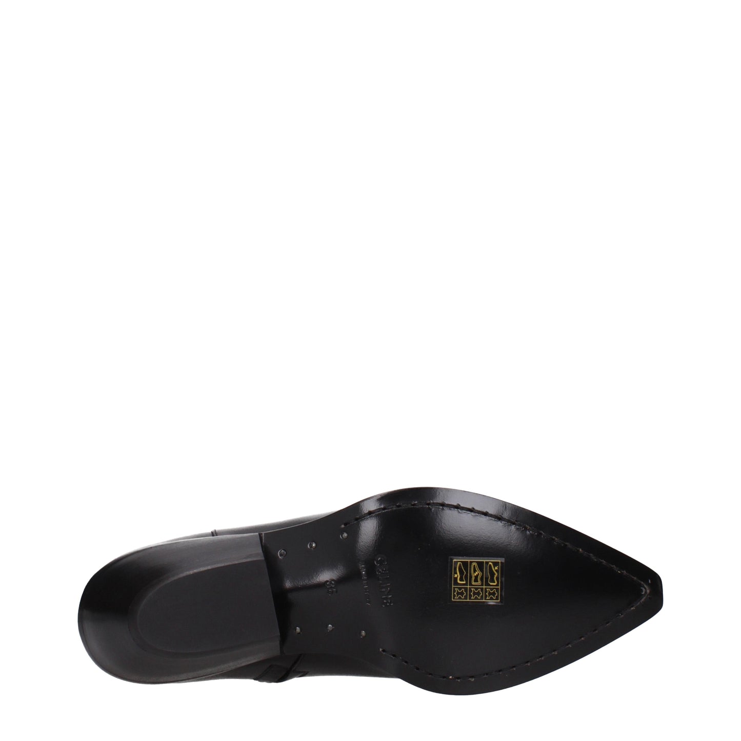 Celine Ankle Boots Women Leather Black