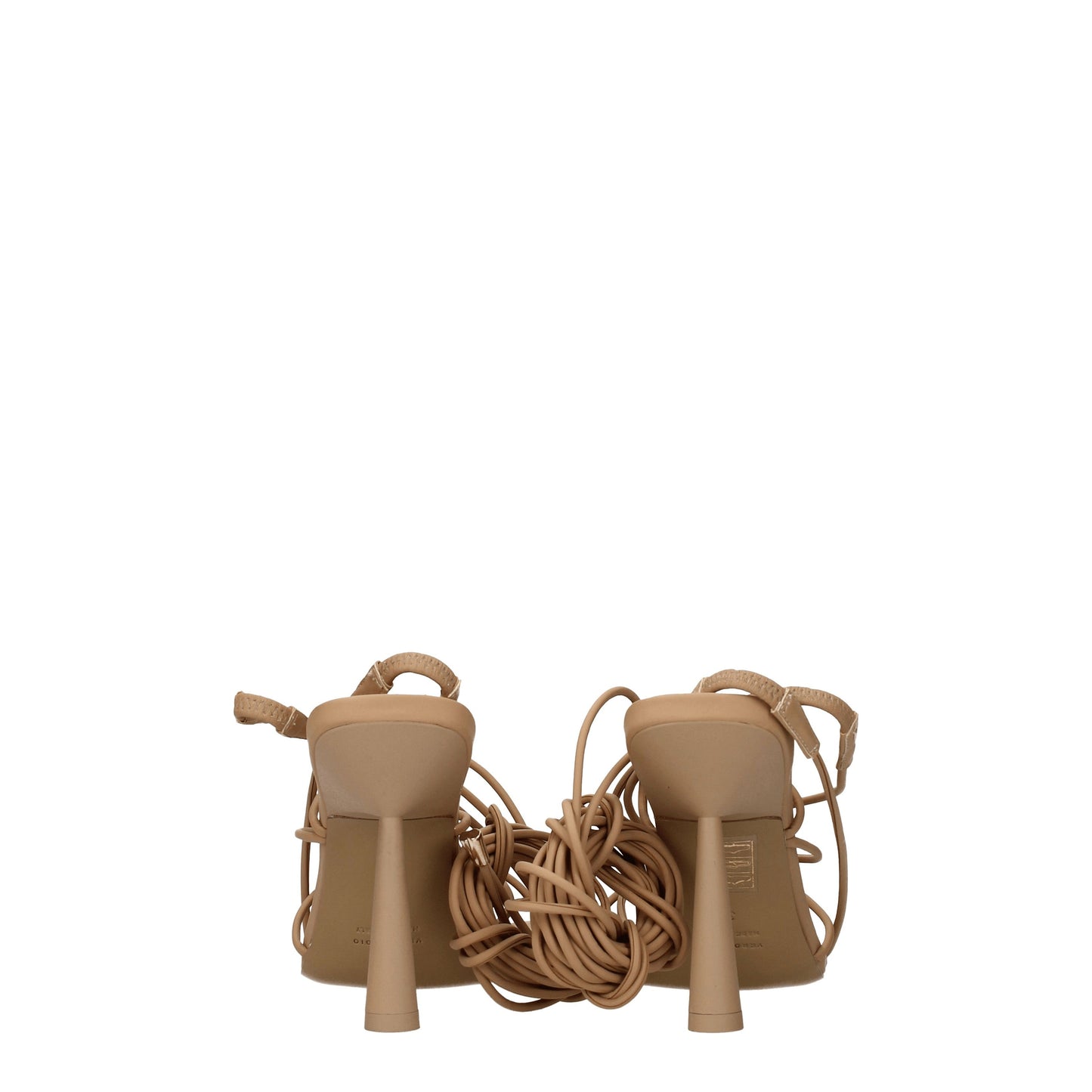 Gia Borghini Women's Sandals in Leather Beige/Cookie